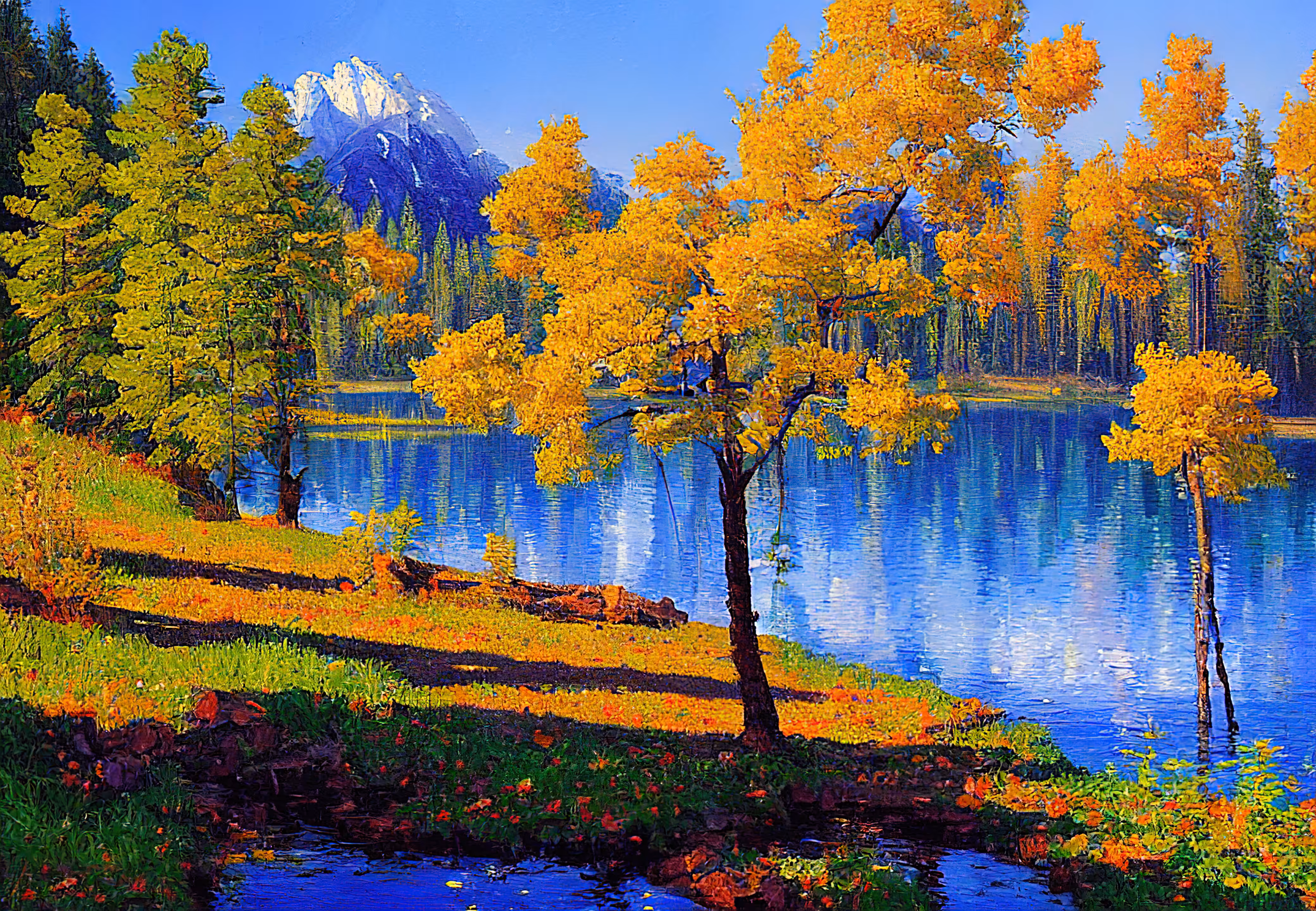 pAInting: Lake #7