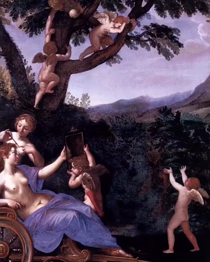 Spring (Venus at her Toilet) by Francesco Albani