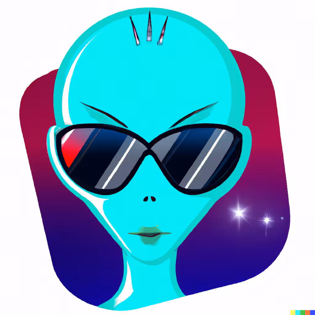 Alien with Sunglasses No. 3
