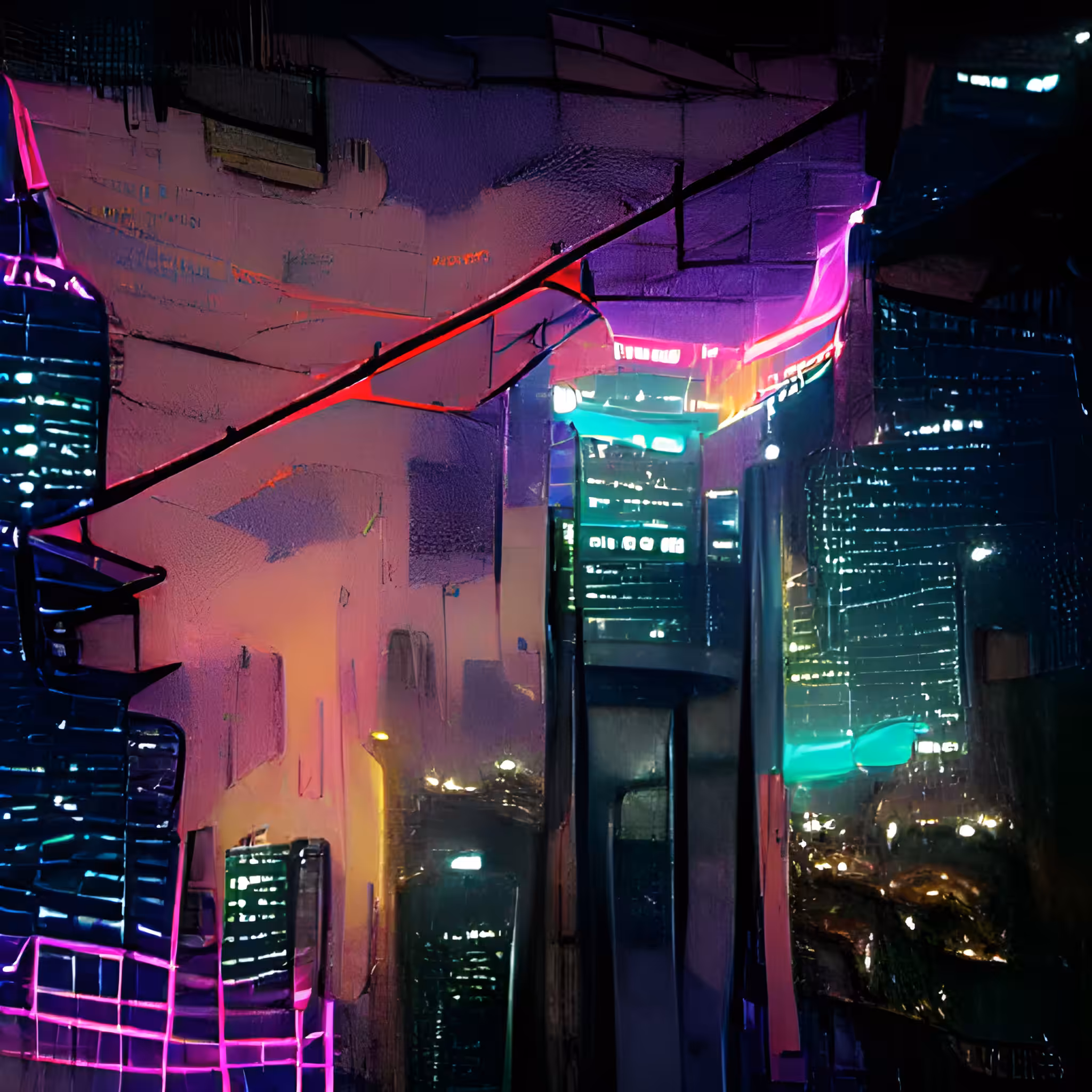 Cyberpunk Cityscape #07