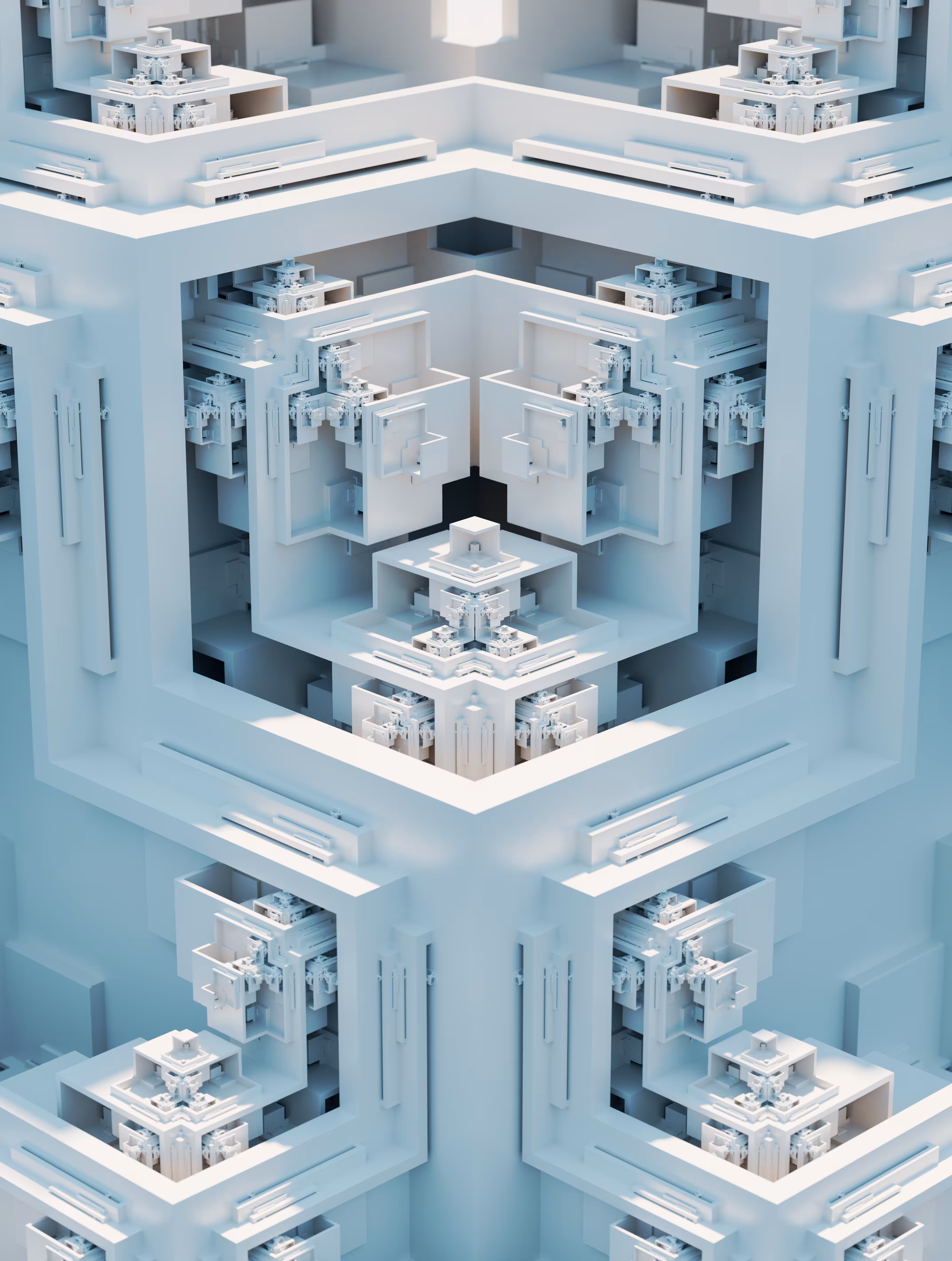 Recursive Cubical Sunlit Uplands