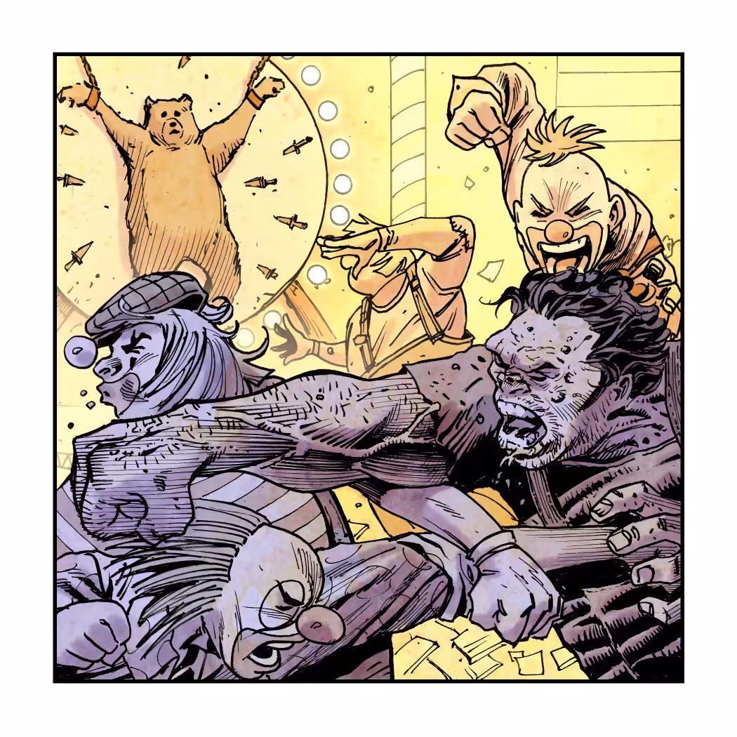 CLOWN PUNCHER...Panel Two