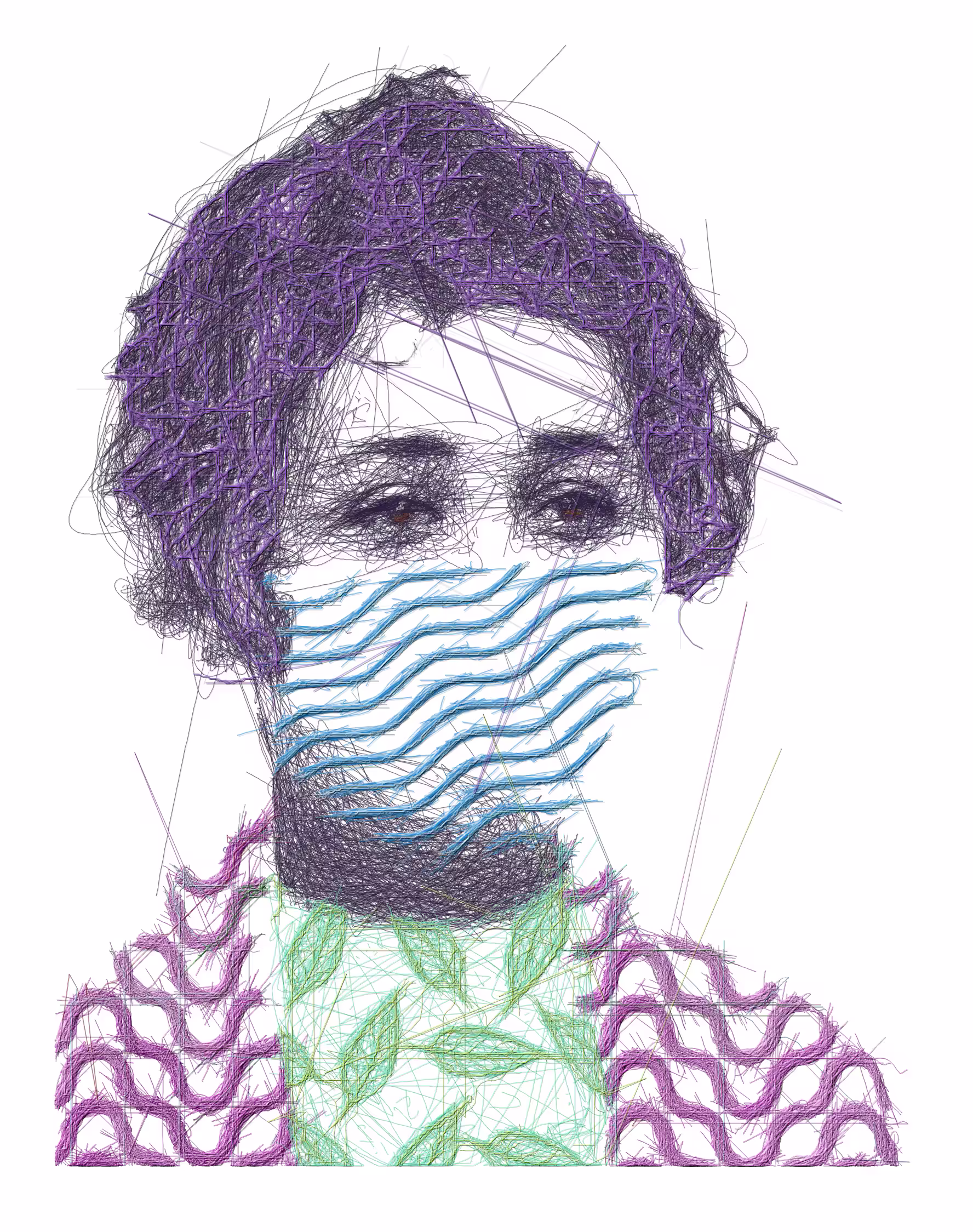 Woman with the Leafy Blouse