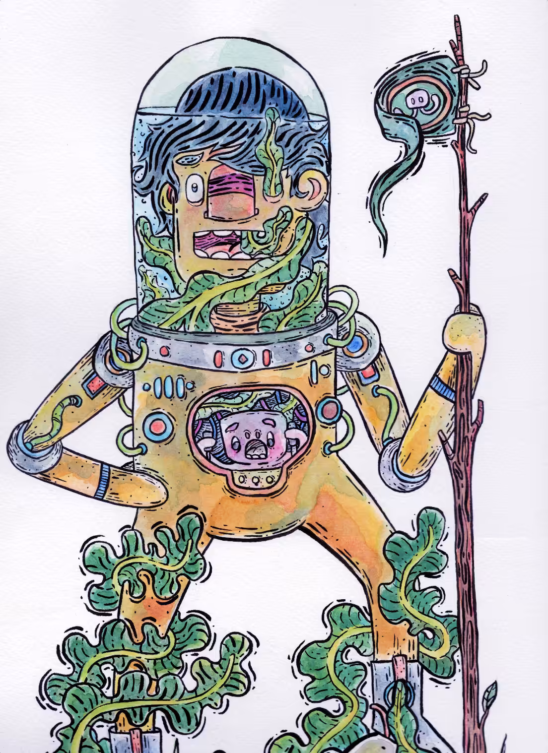 Explorer watercolor