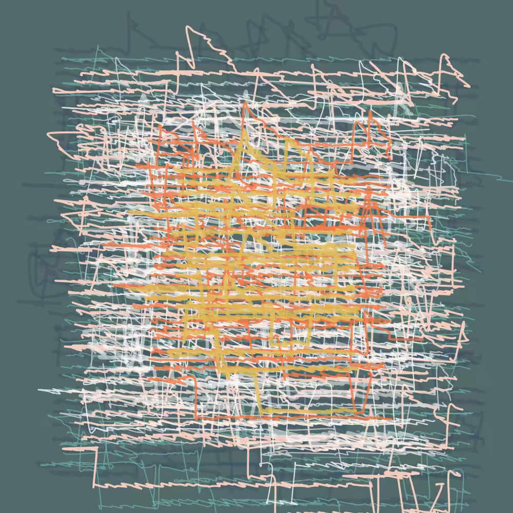  Asemic Palimpsest #005