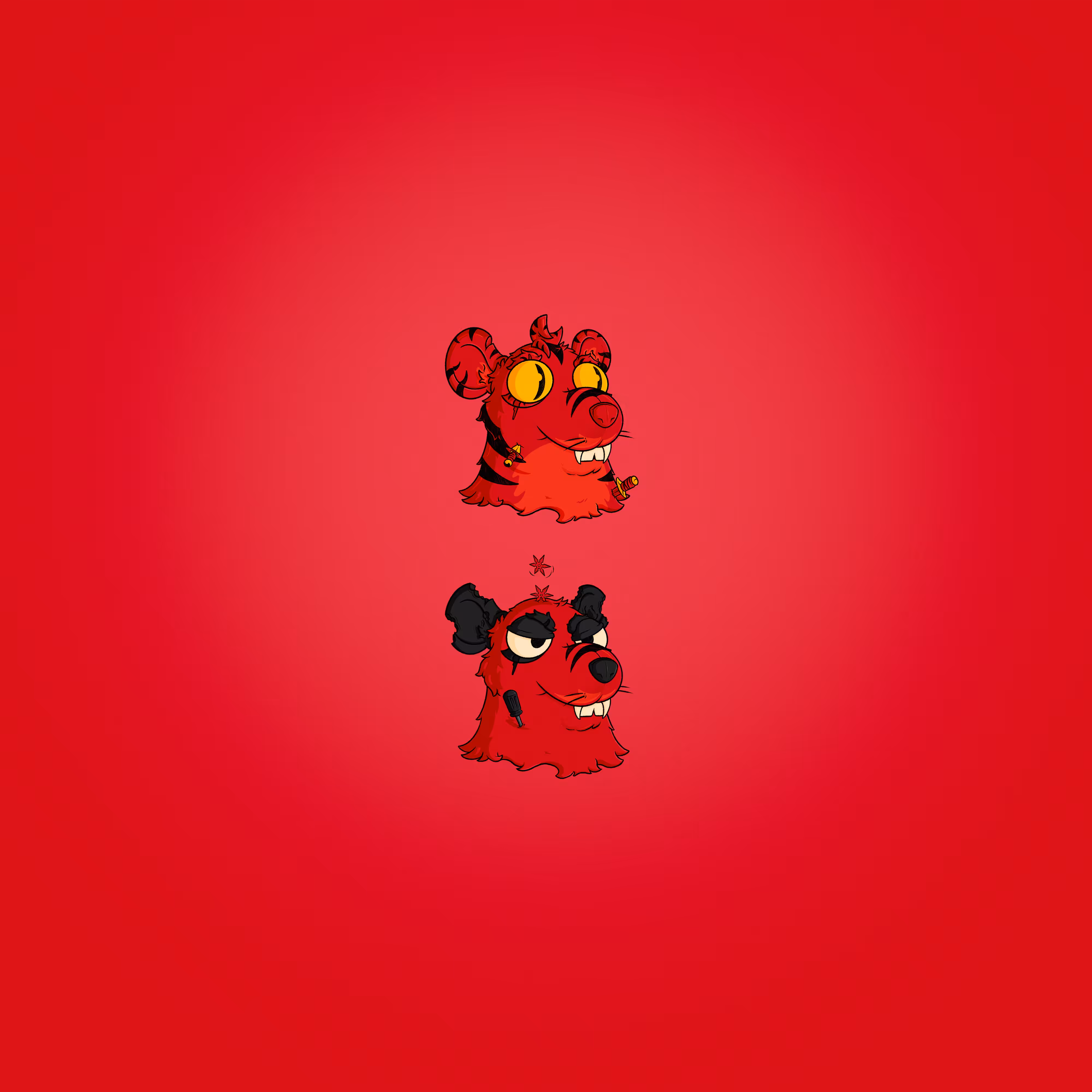 Squabble Heads: Red Ratties