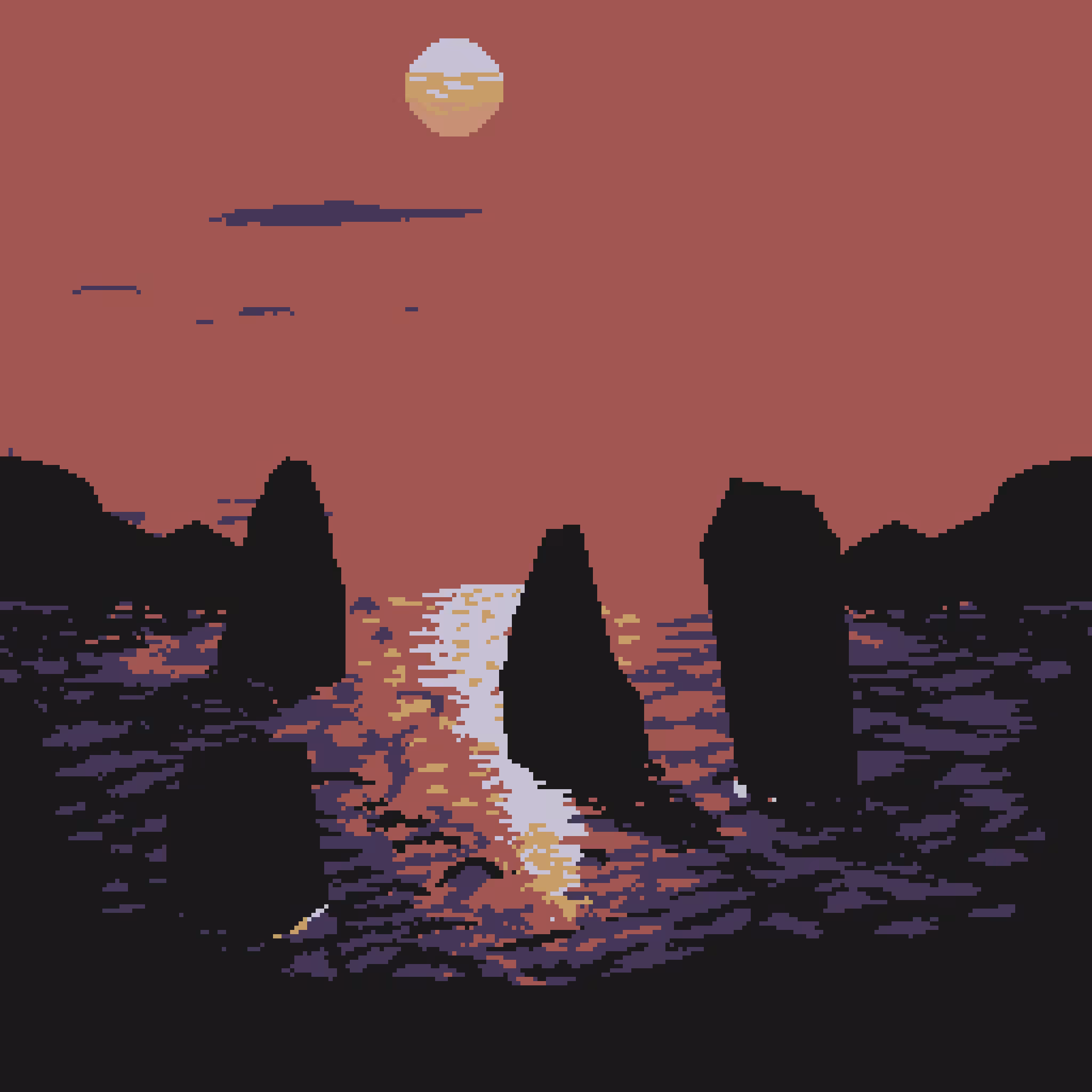 Pixel Sunset #76