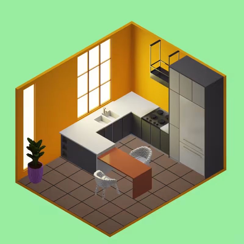 Isometric kitchen #29