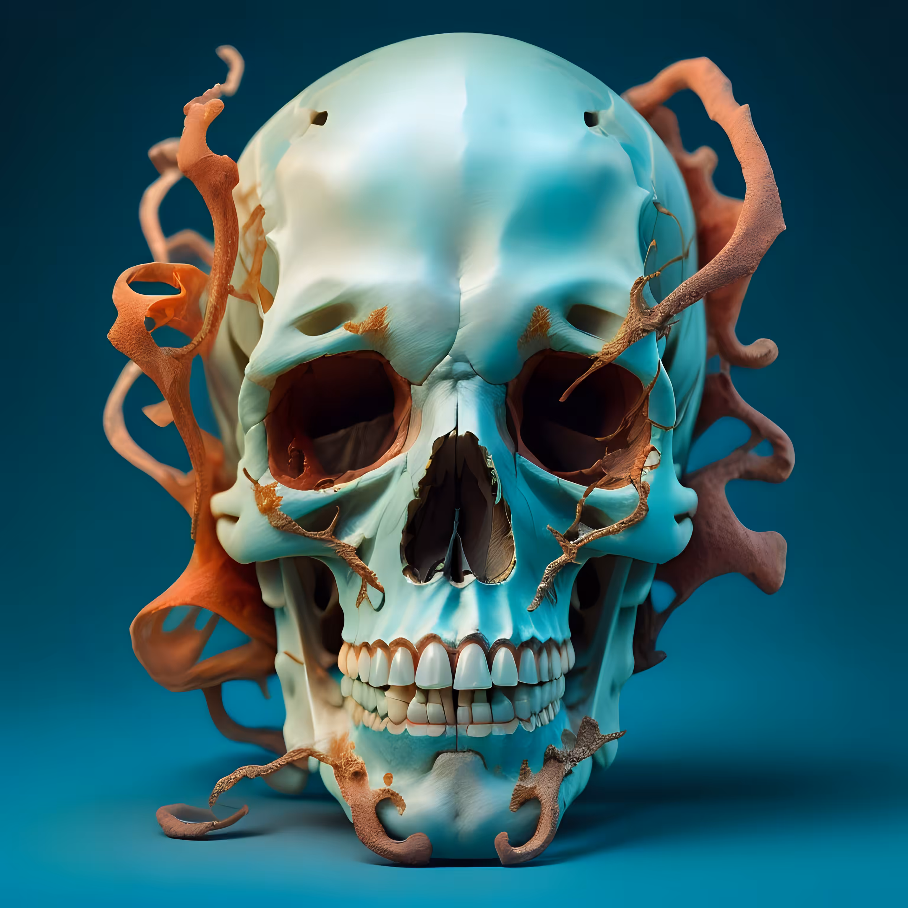 Smoking Skull #10