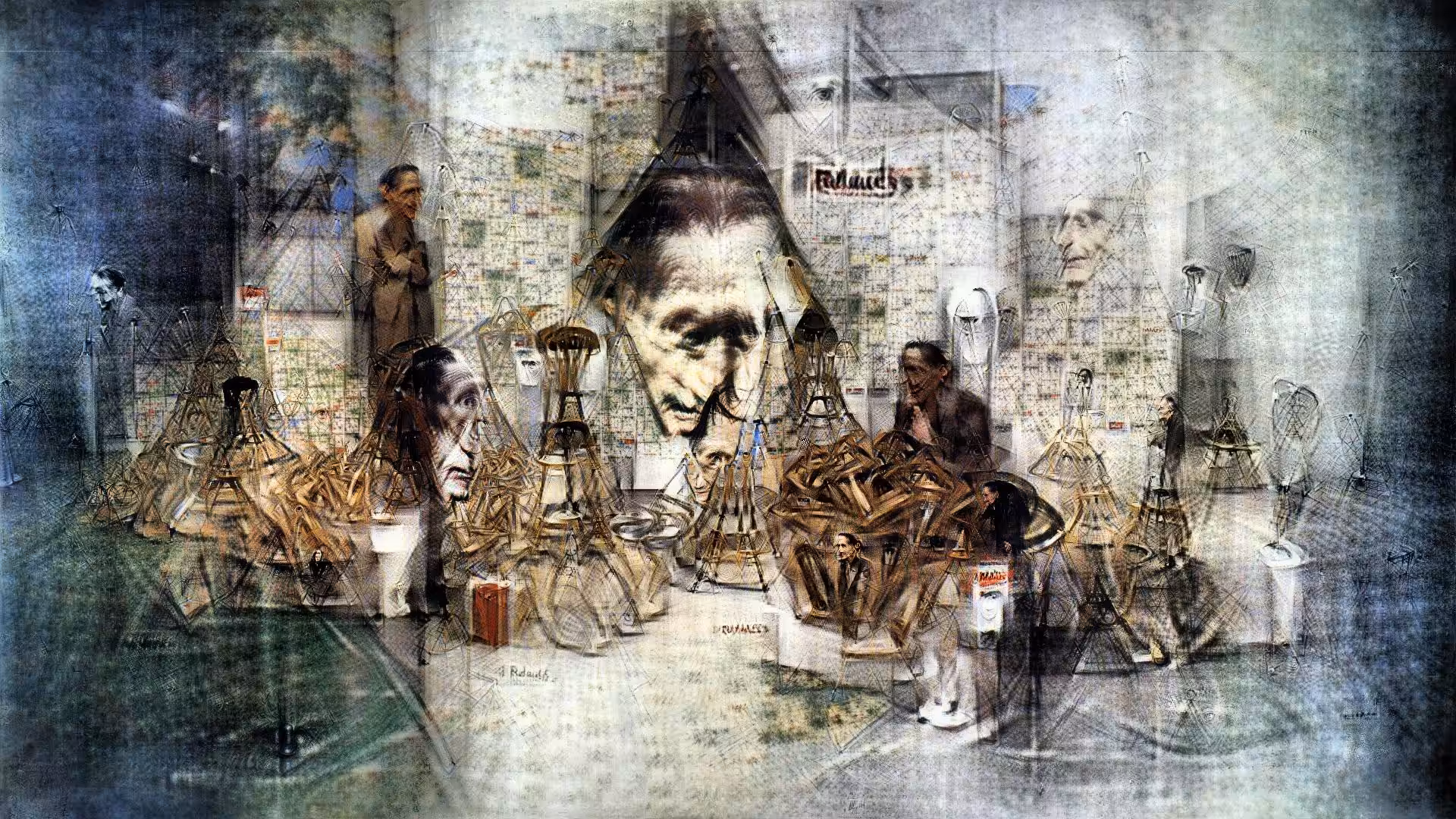 Marcel Duchamp looks at his Readymades