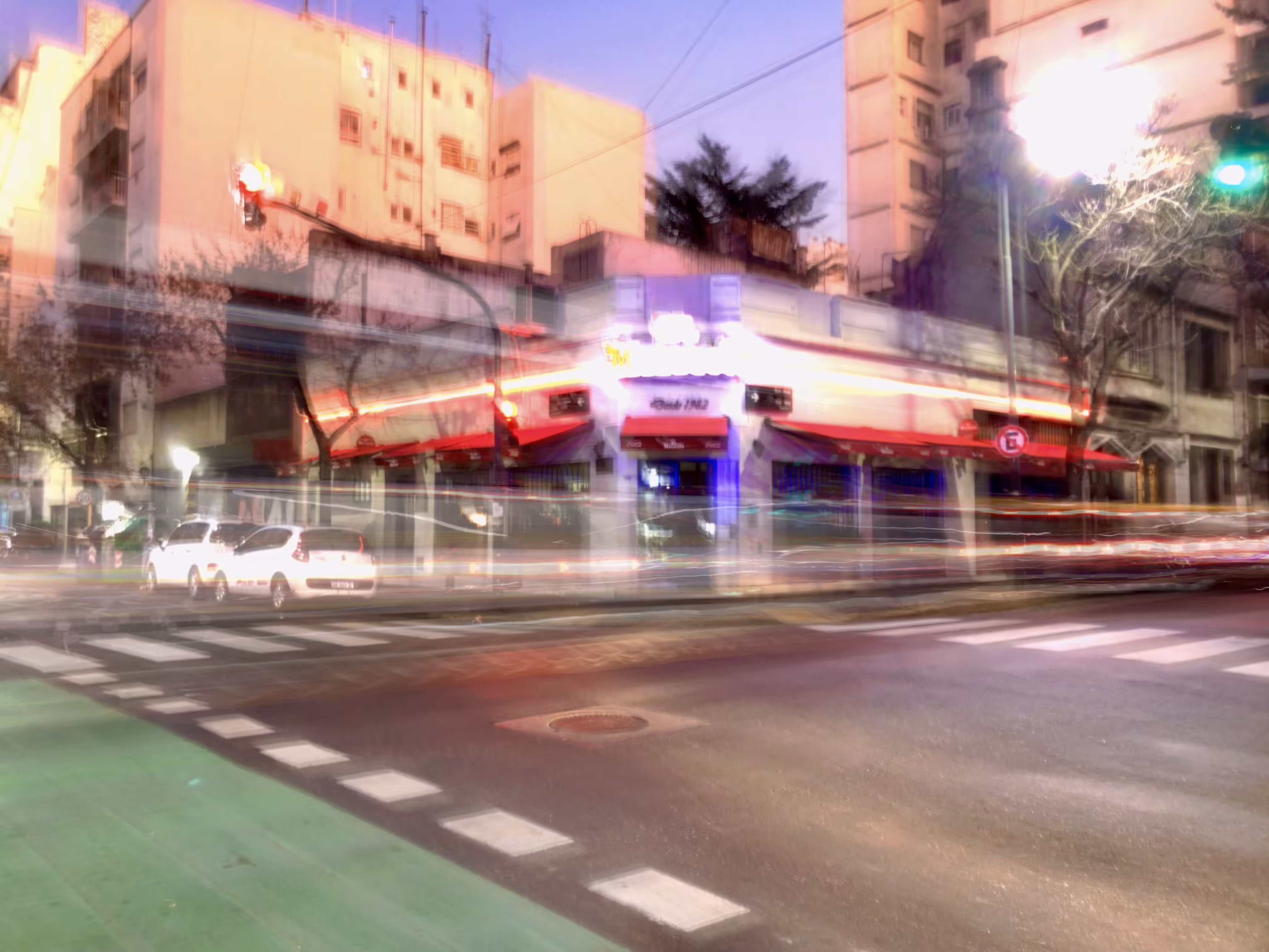 the corner at night