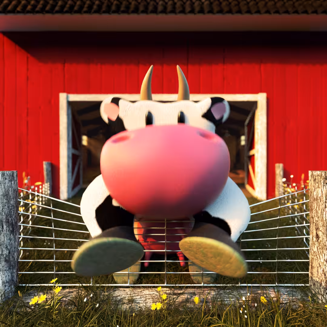 2020 Pandemic Lockdown. Happy Cow.