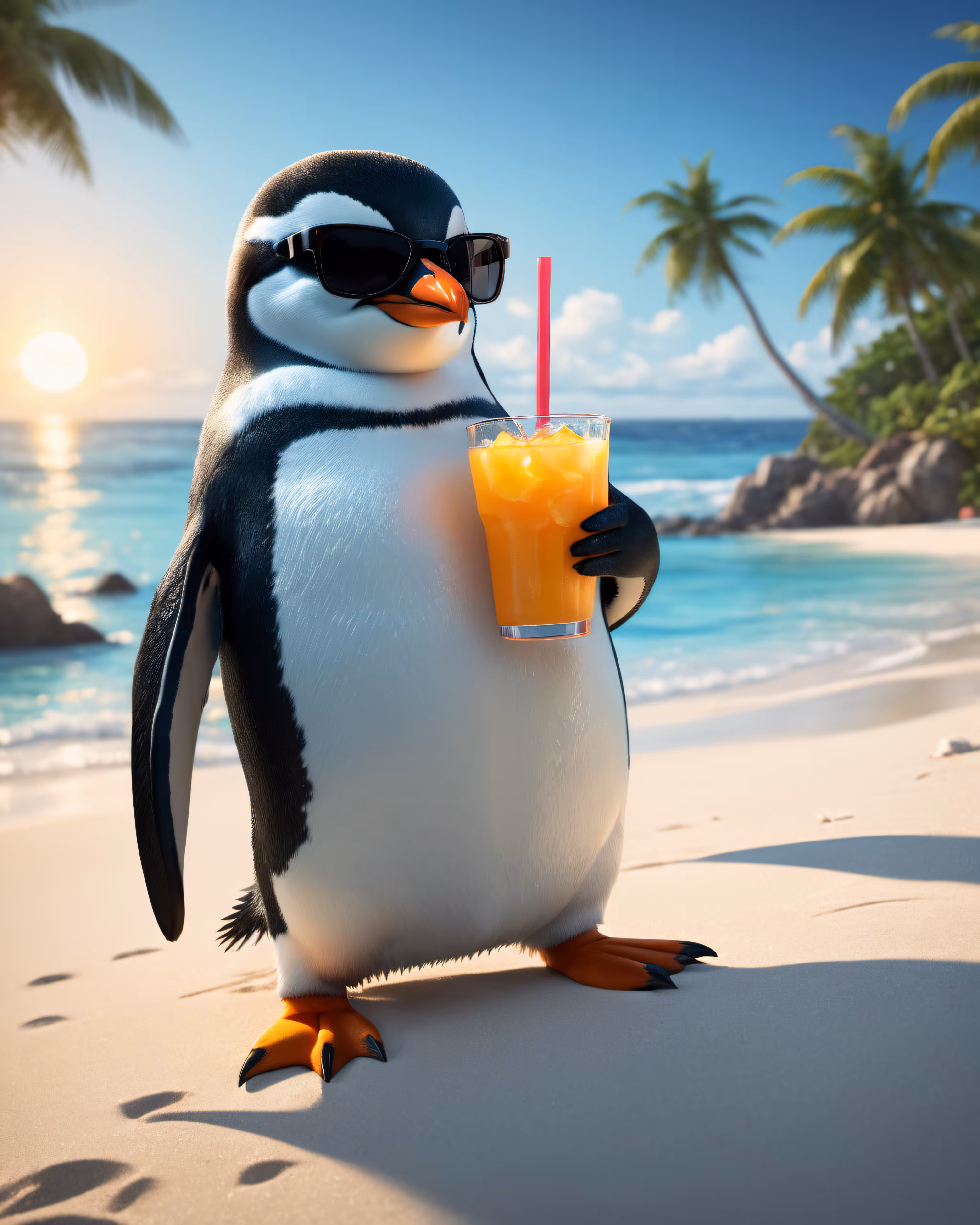 Penguin on Vacation