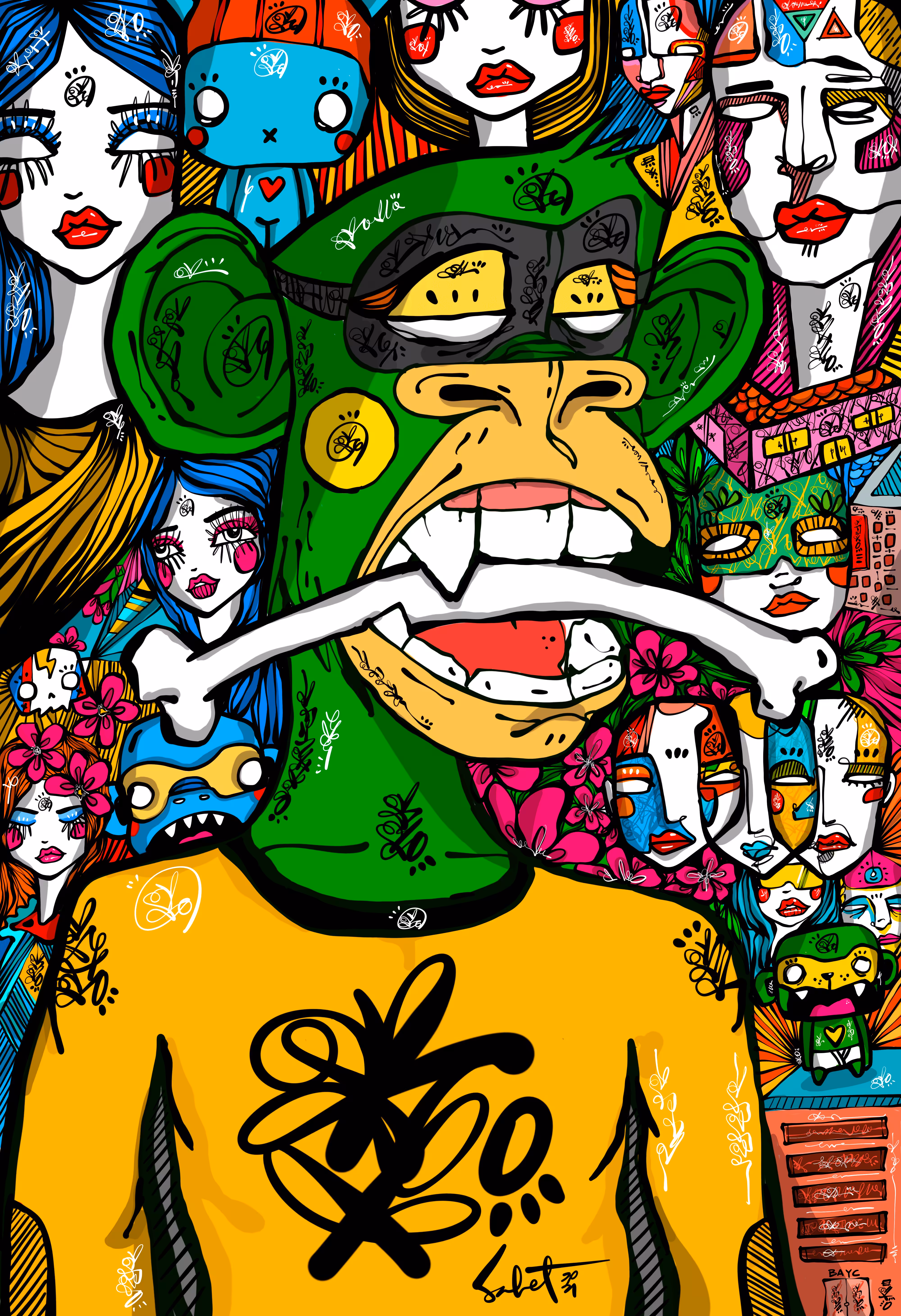Primal Green Ape 2021 SABET X BAYC
