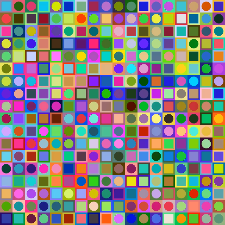 Square Dot Composition #124