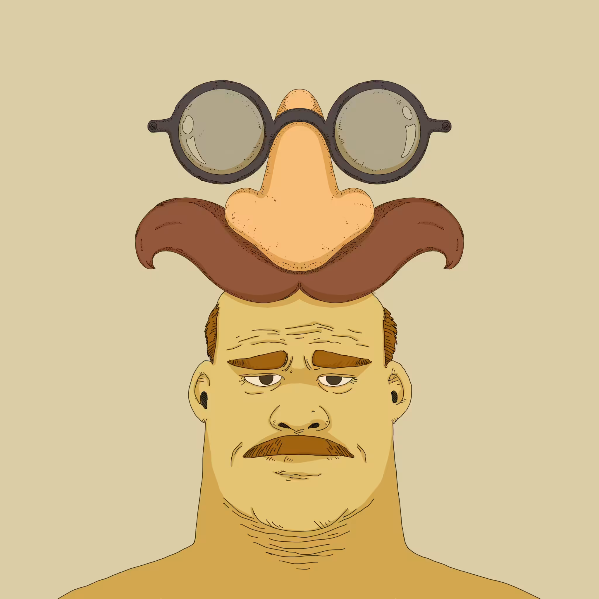 Silly Hat Family #19 - Moustache Glasses
