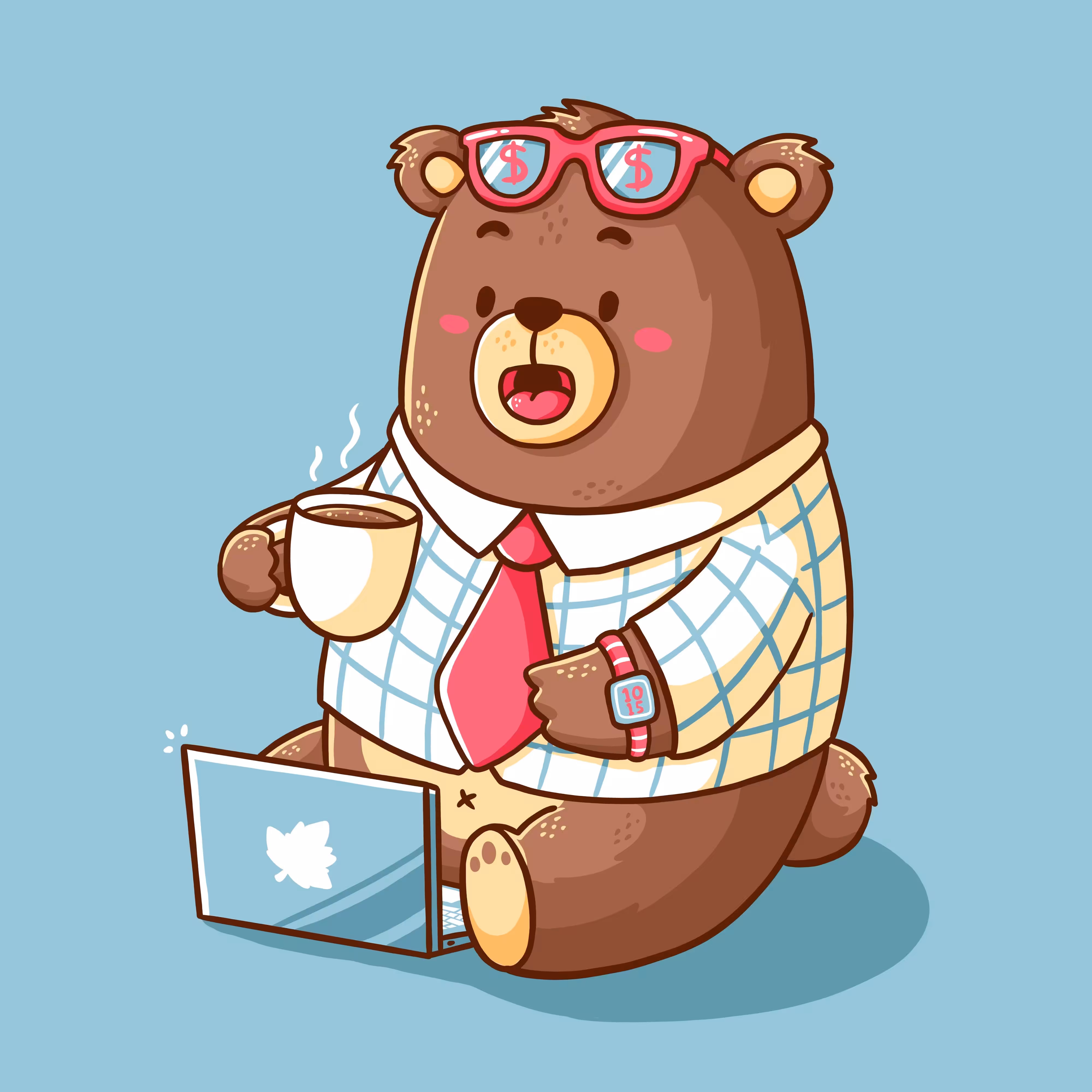 Bear working