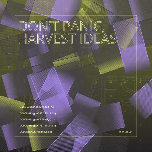 Don’t panic #1
