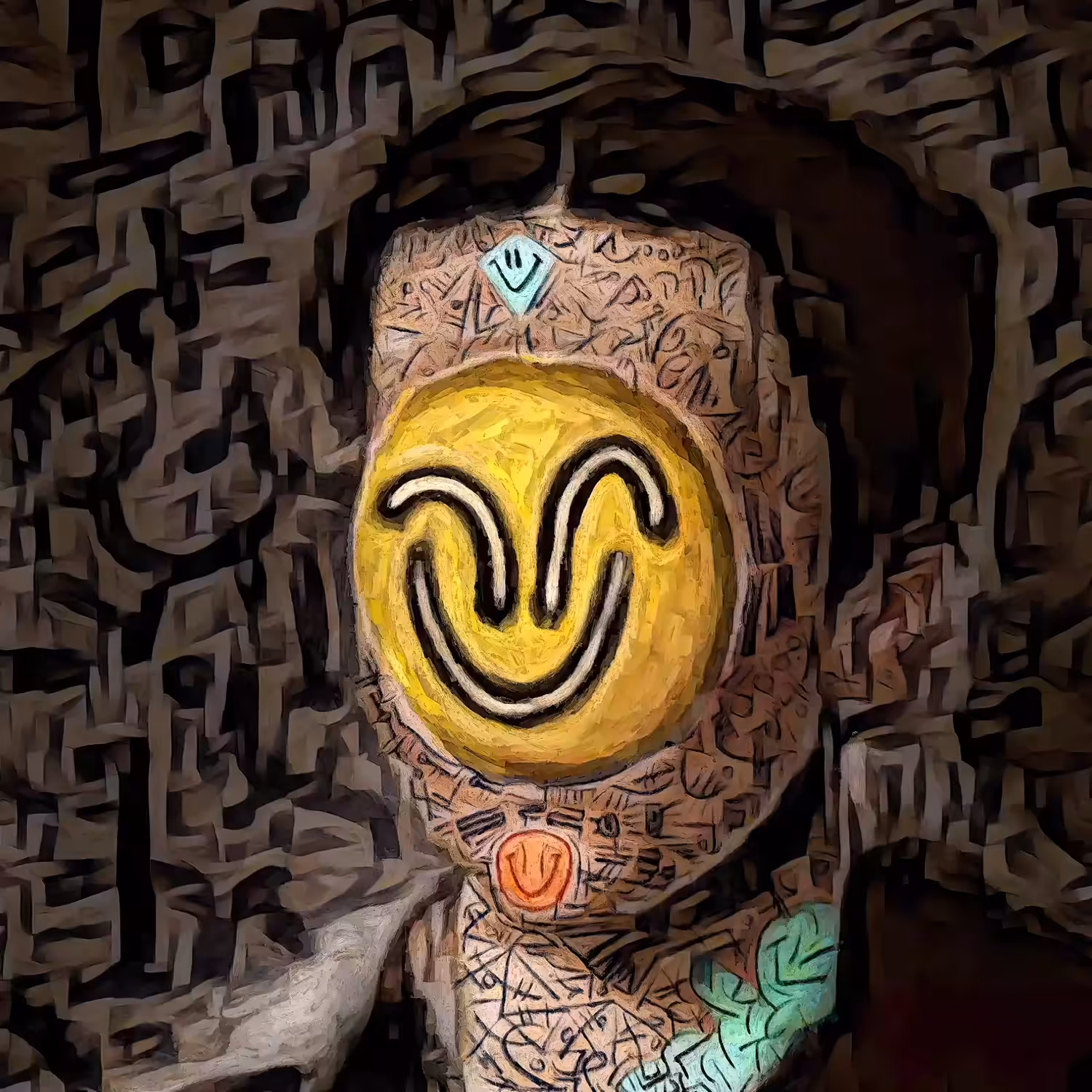 CryptoVandalized AI art portrait #003