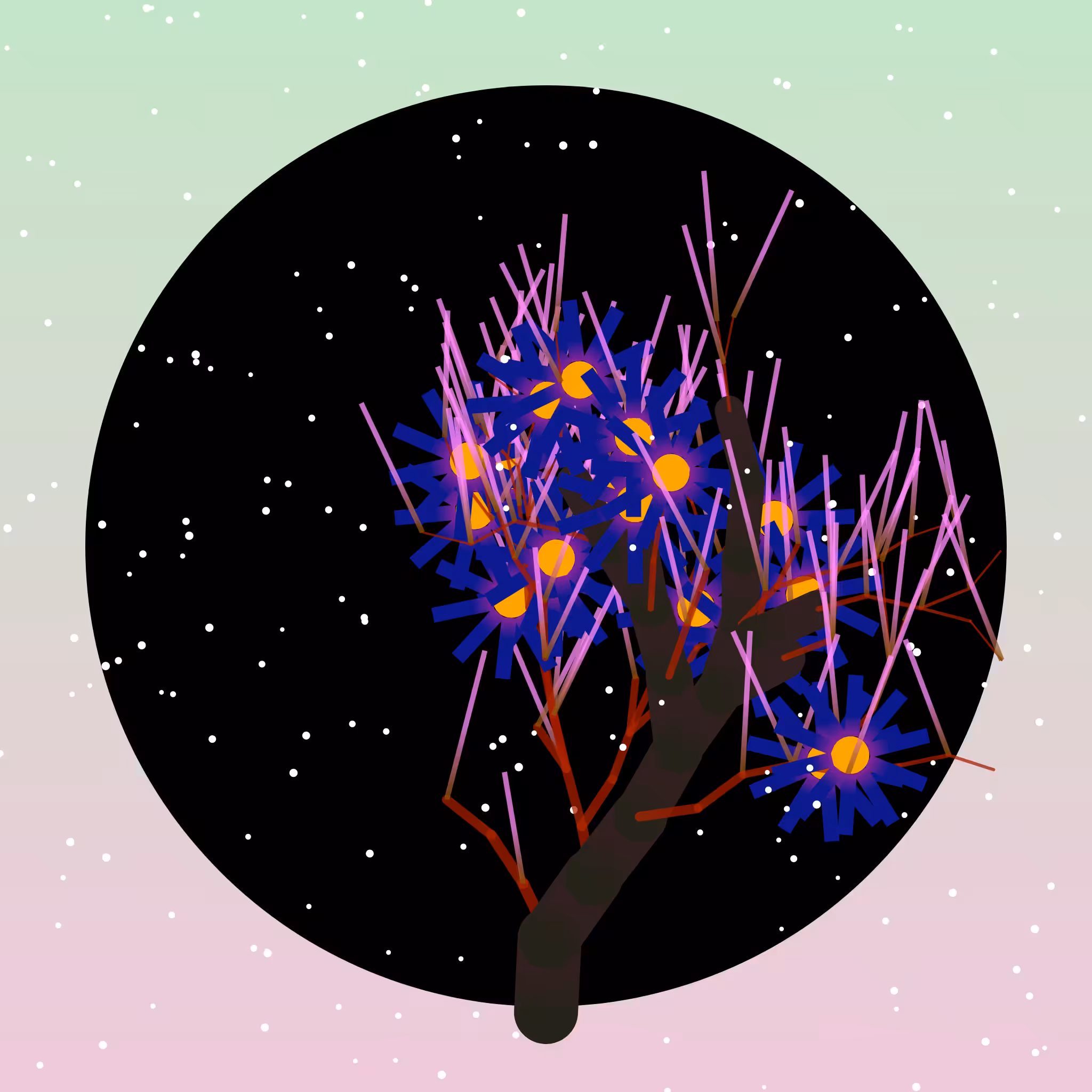 Some generative winter trees #9