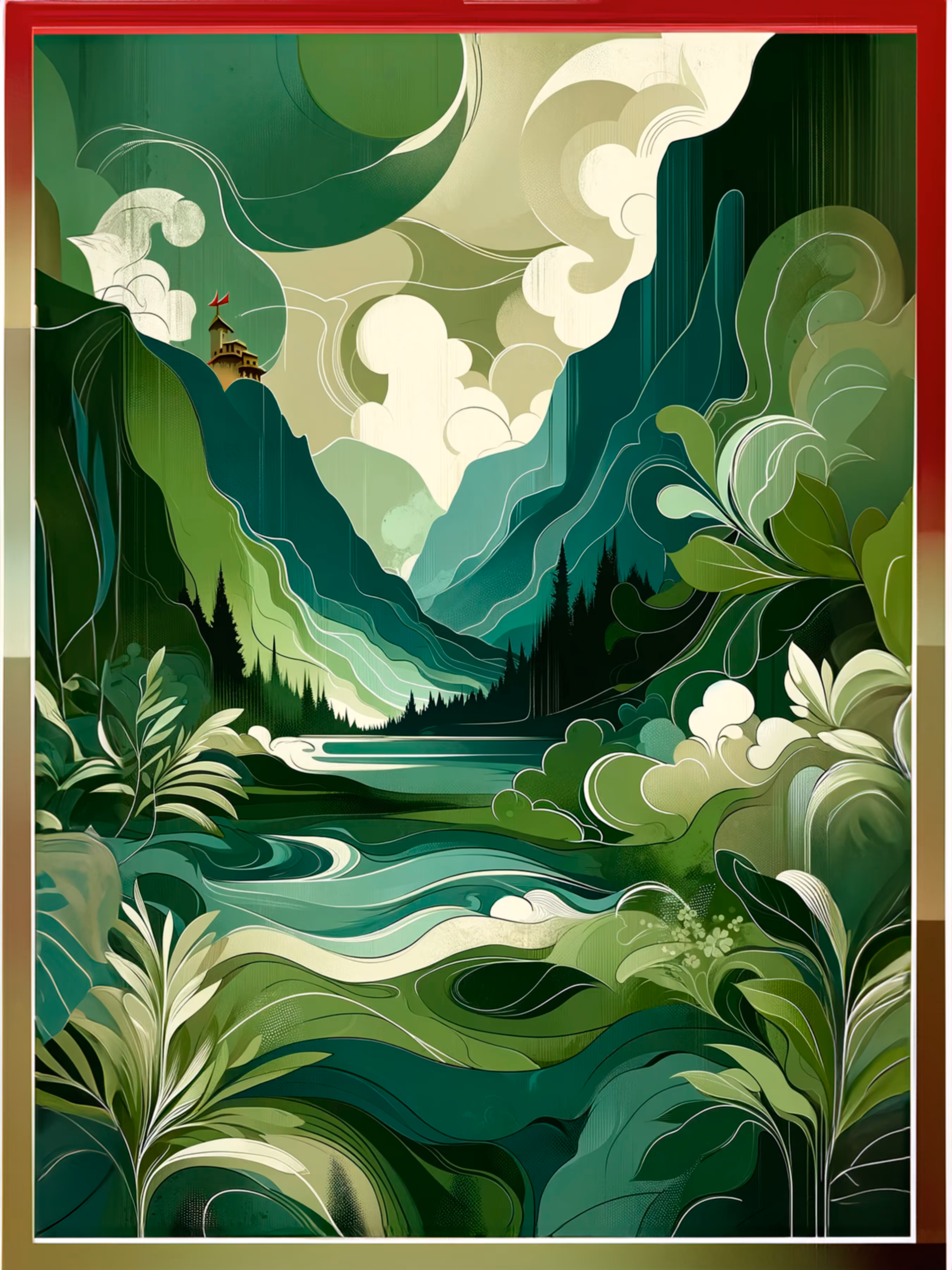 Fiery skies #14 (Poster)