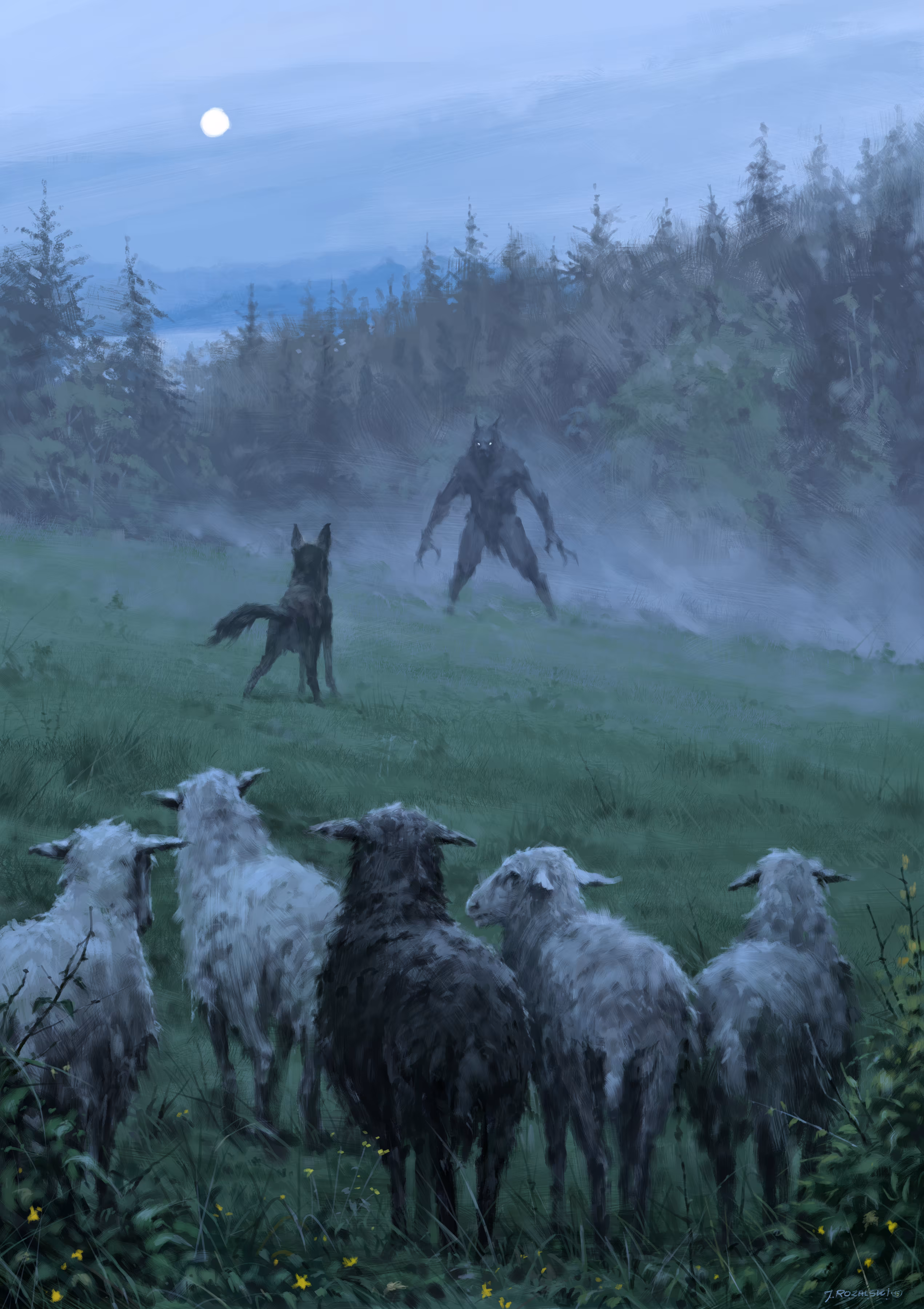 Shepherd and his faithful dog
