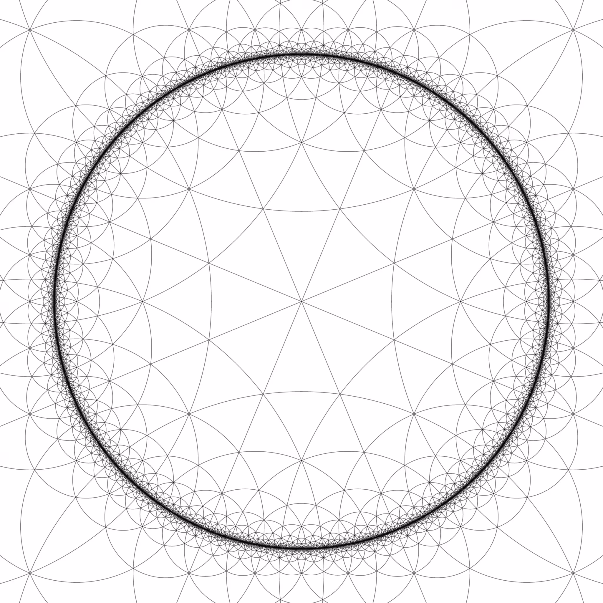 Poincaré disk model {8,3}