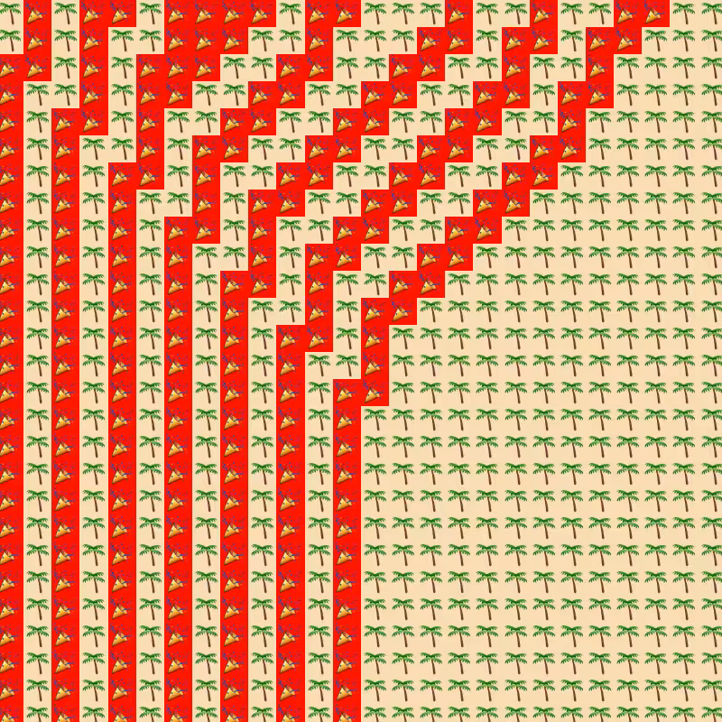 Elementary Cellular Emoji Automata #501