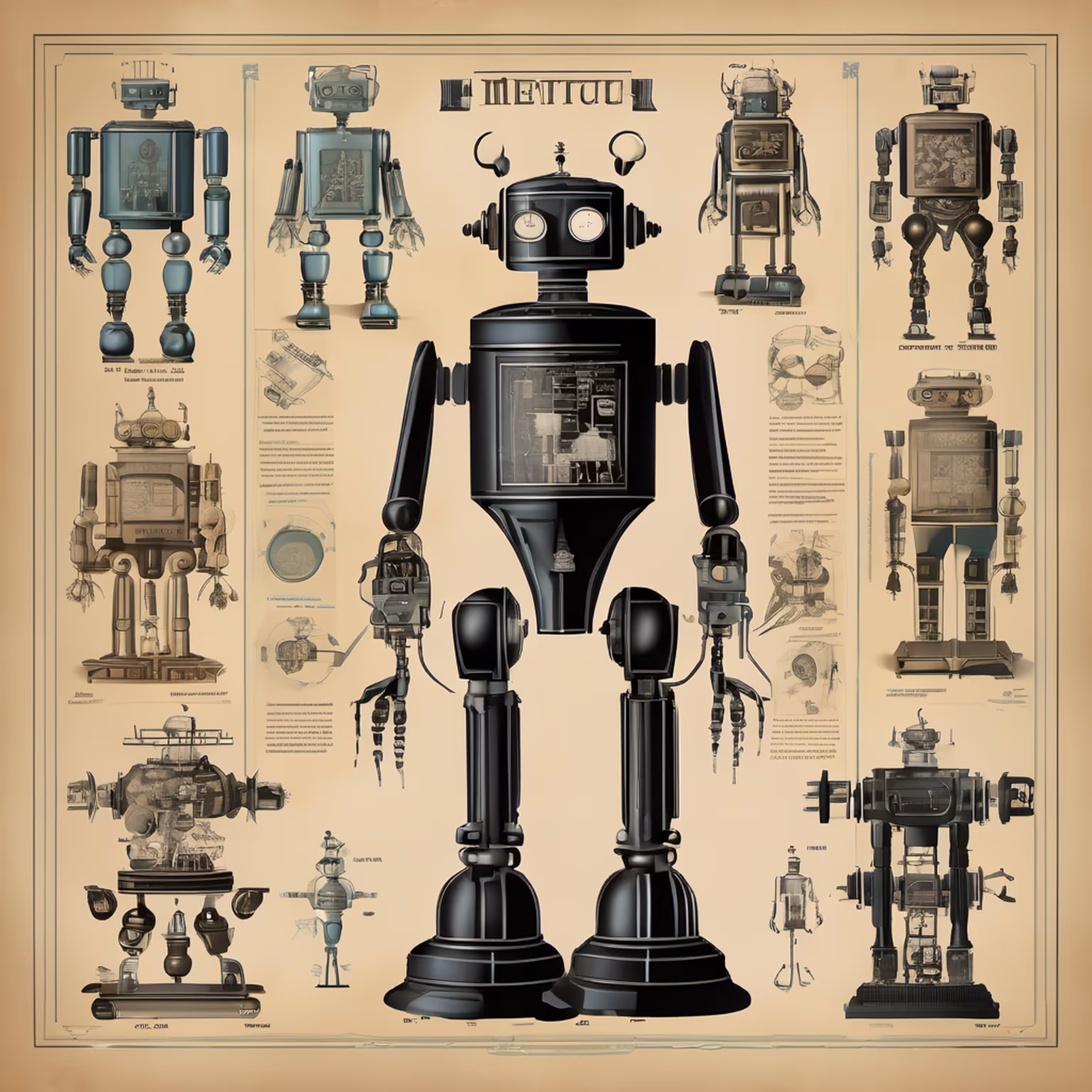 STUDIES ON ROBOTS - 19TH CENTURY #20