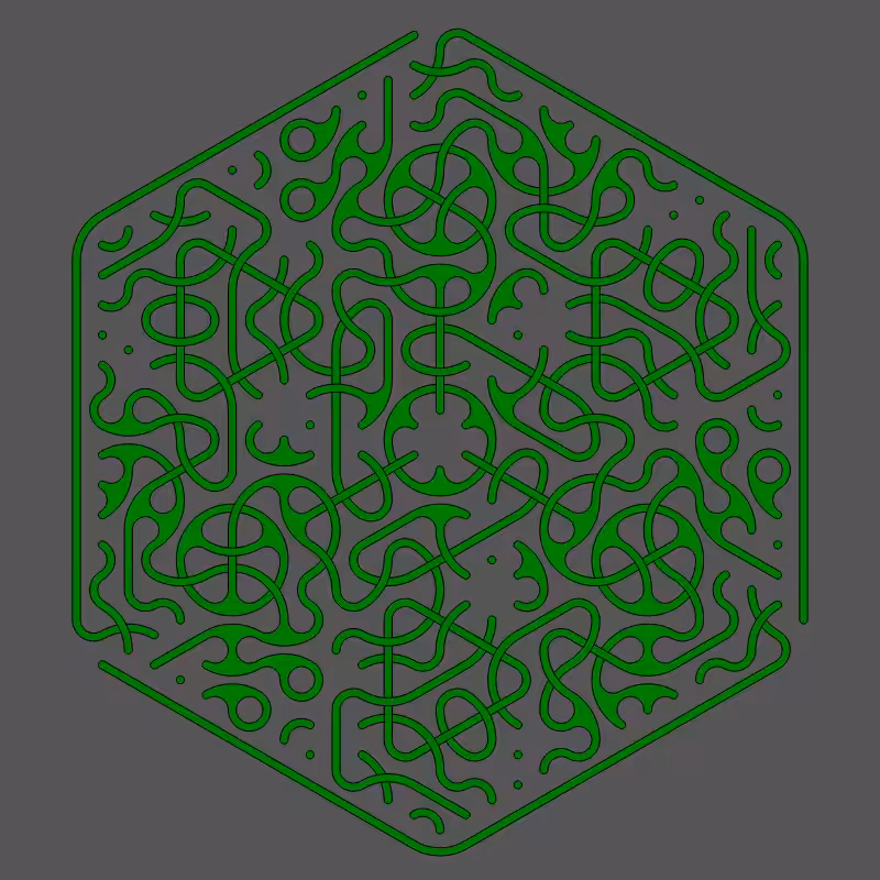 Threefold Symmetry - Dark Variations #172