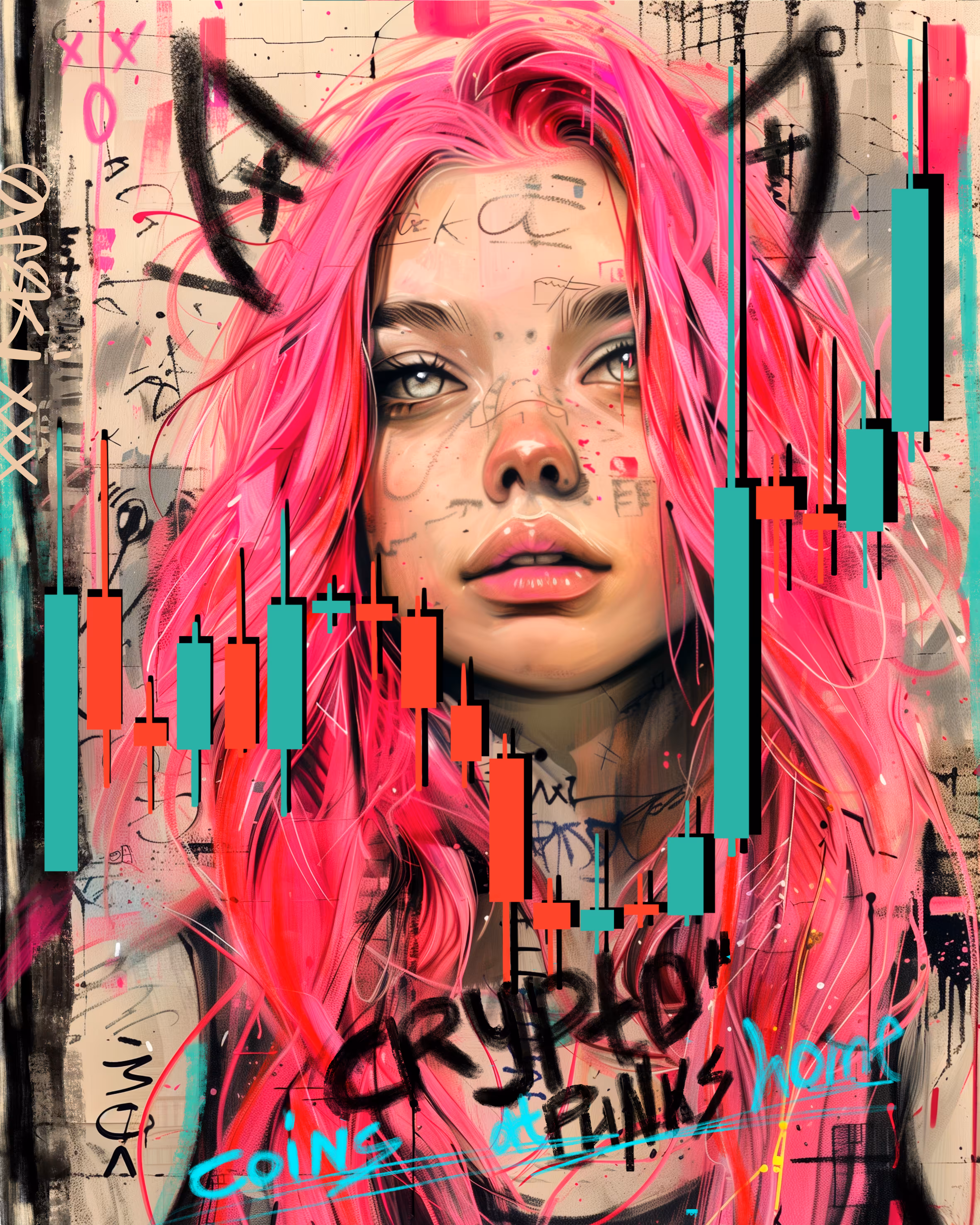 Pink cryptopunk