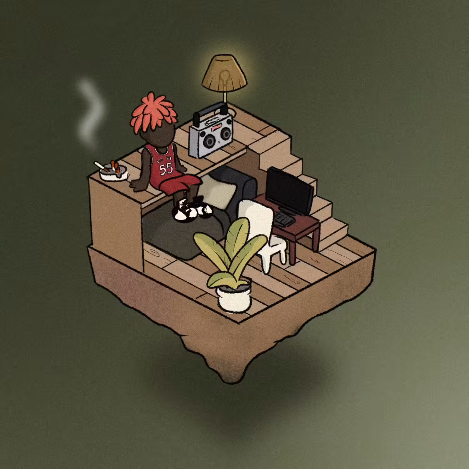 Lofi roomie #55 ( Slowly Boom Box Mood )