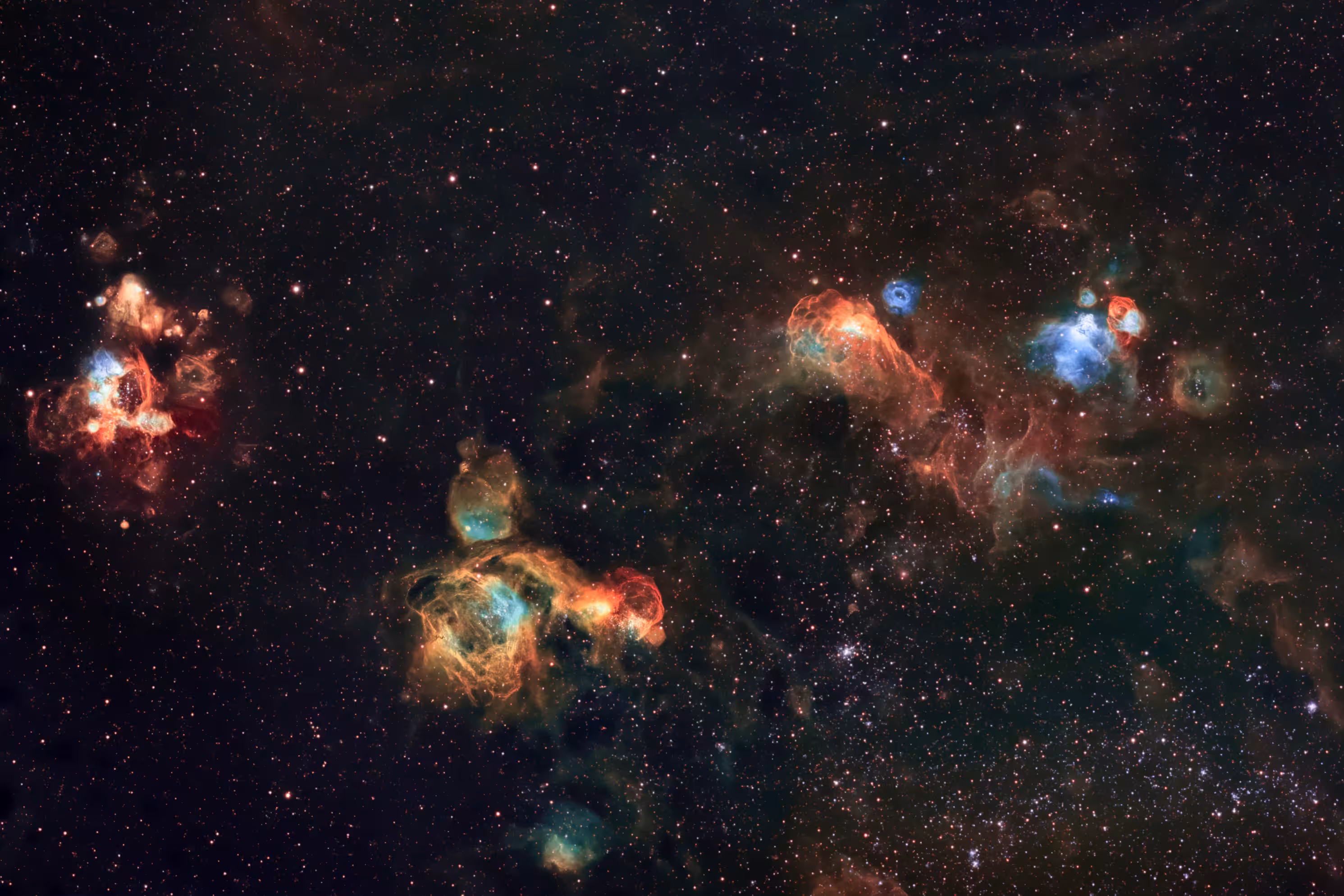 Deep Space x Cosmos Astro Art: Deep Space Collection # 2. The Cosmic Reef