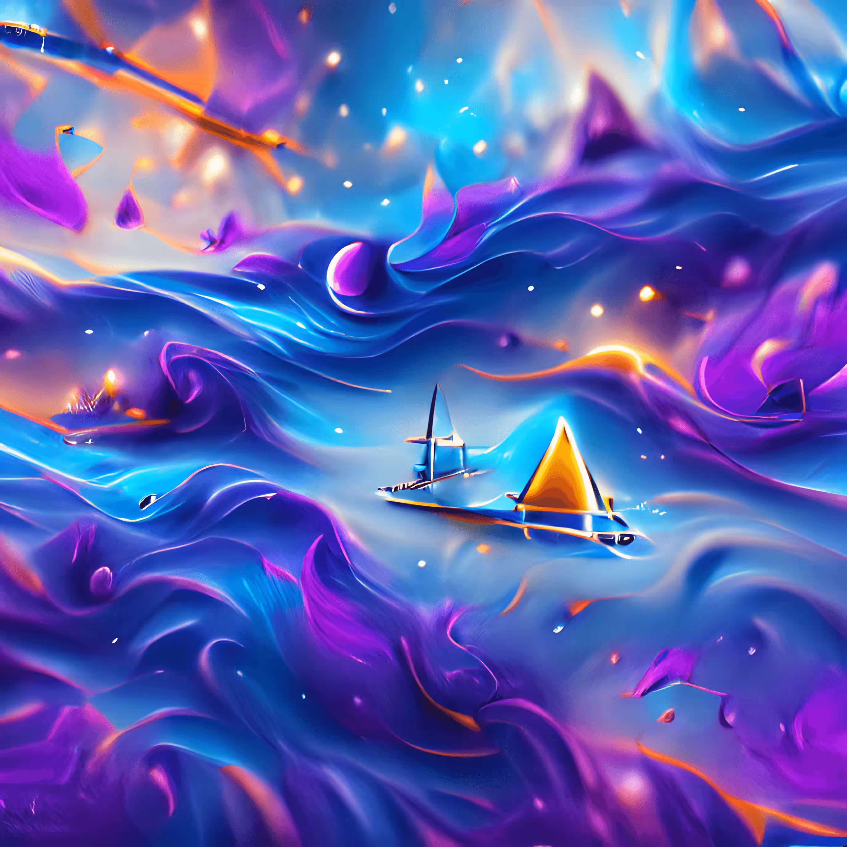 Sailbot Sailing on the Cosmic Sea