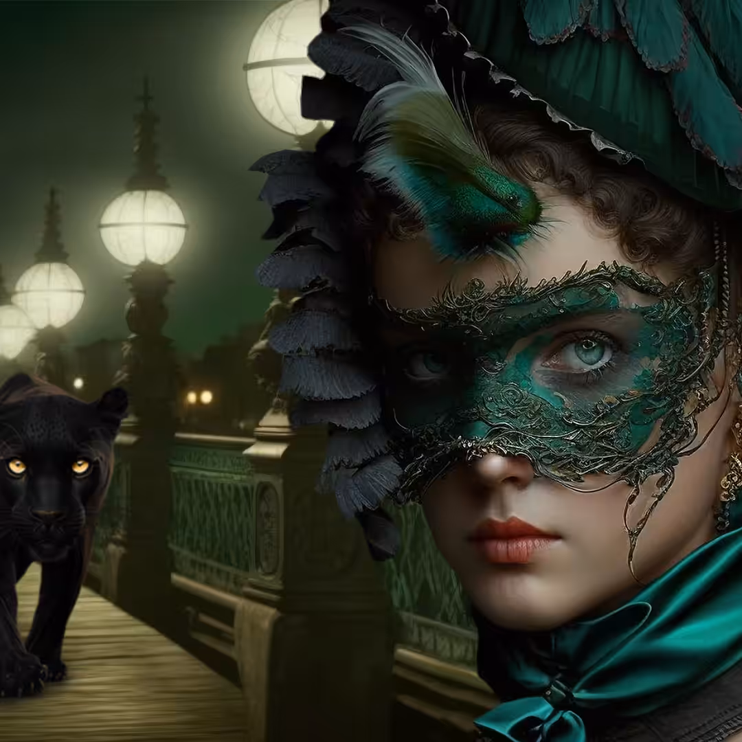 The Lady with green eyes in Paris