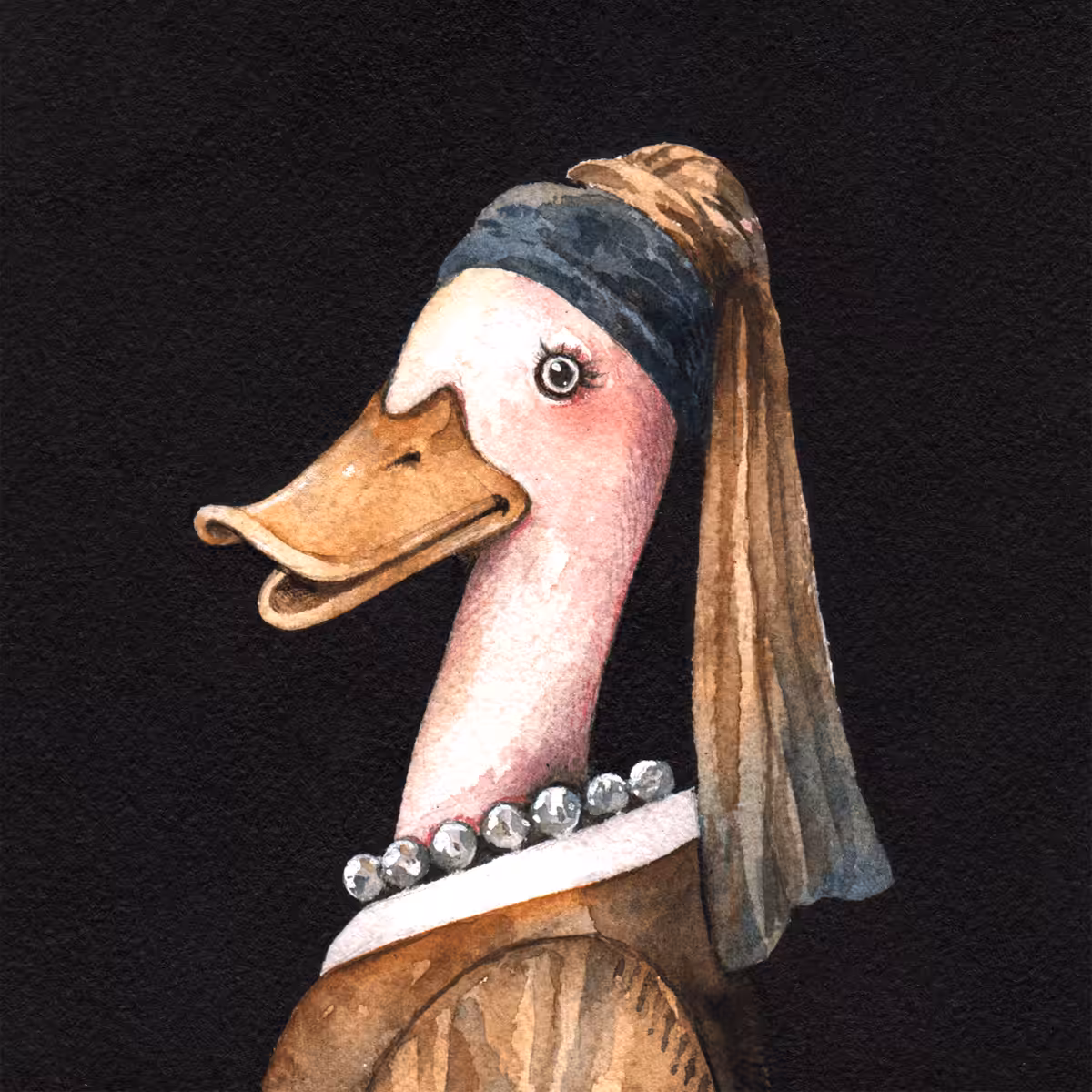 Duck with The Pearl Necklace