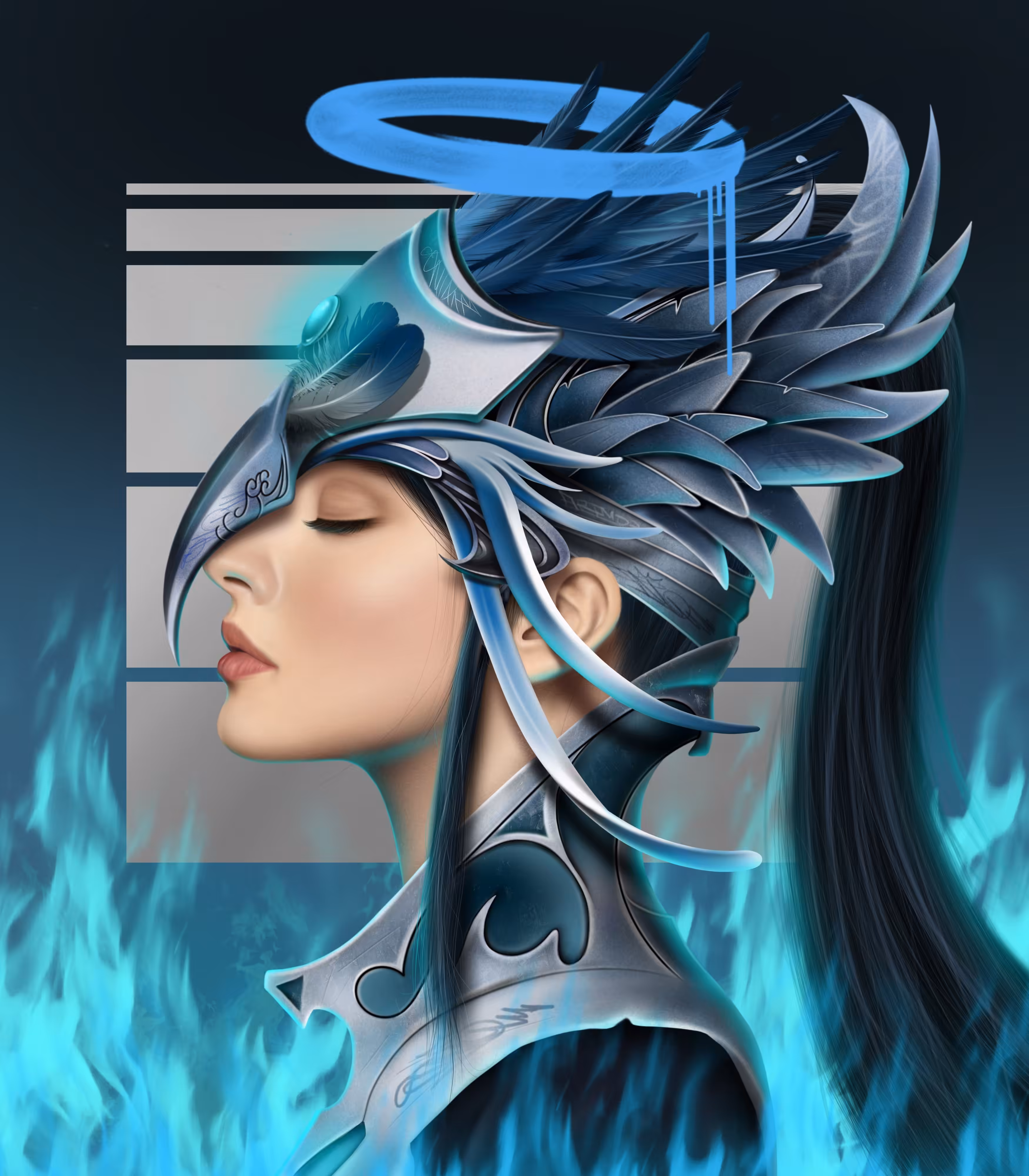 Blue Phoenix Girl