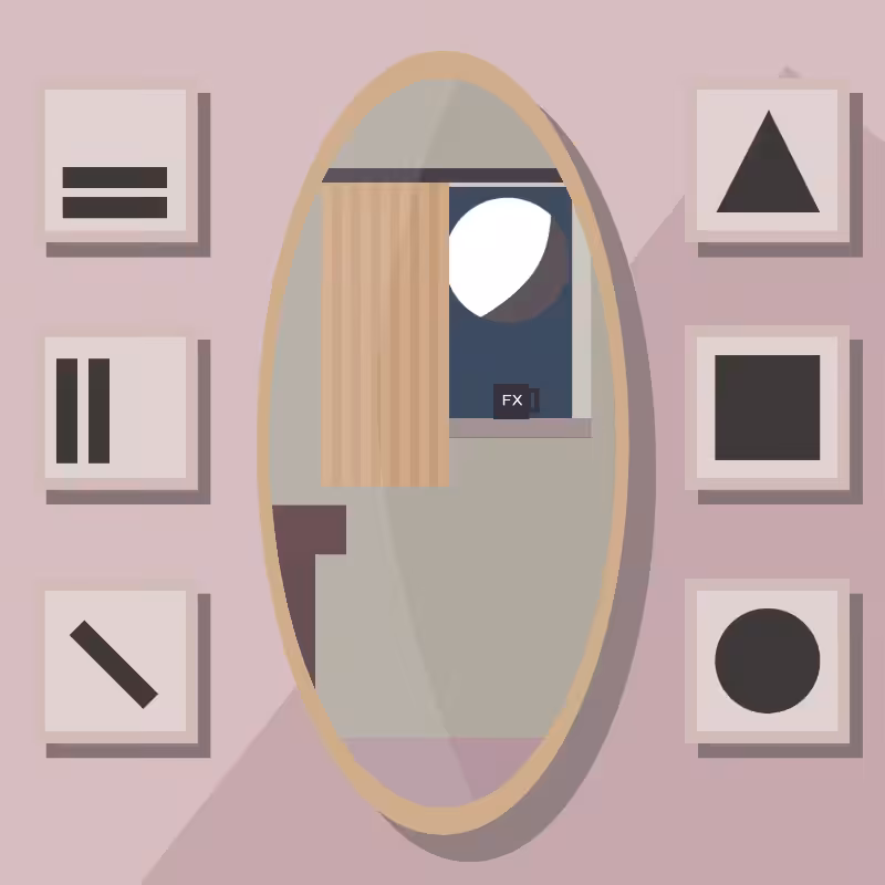 A moon in\and the mirror. #48