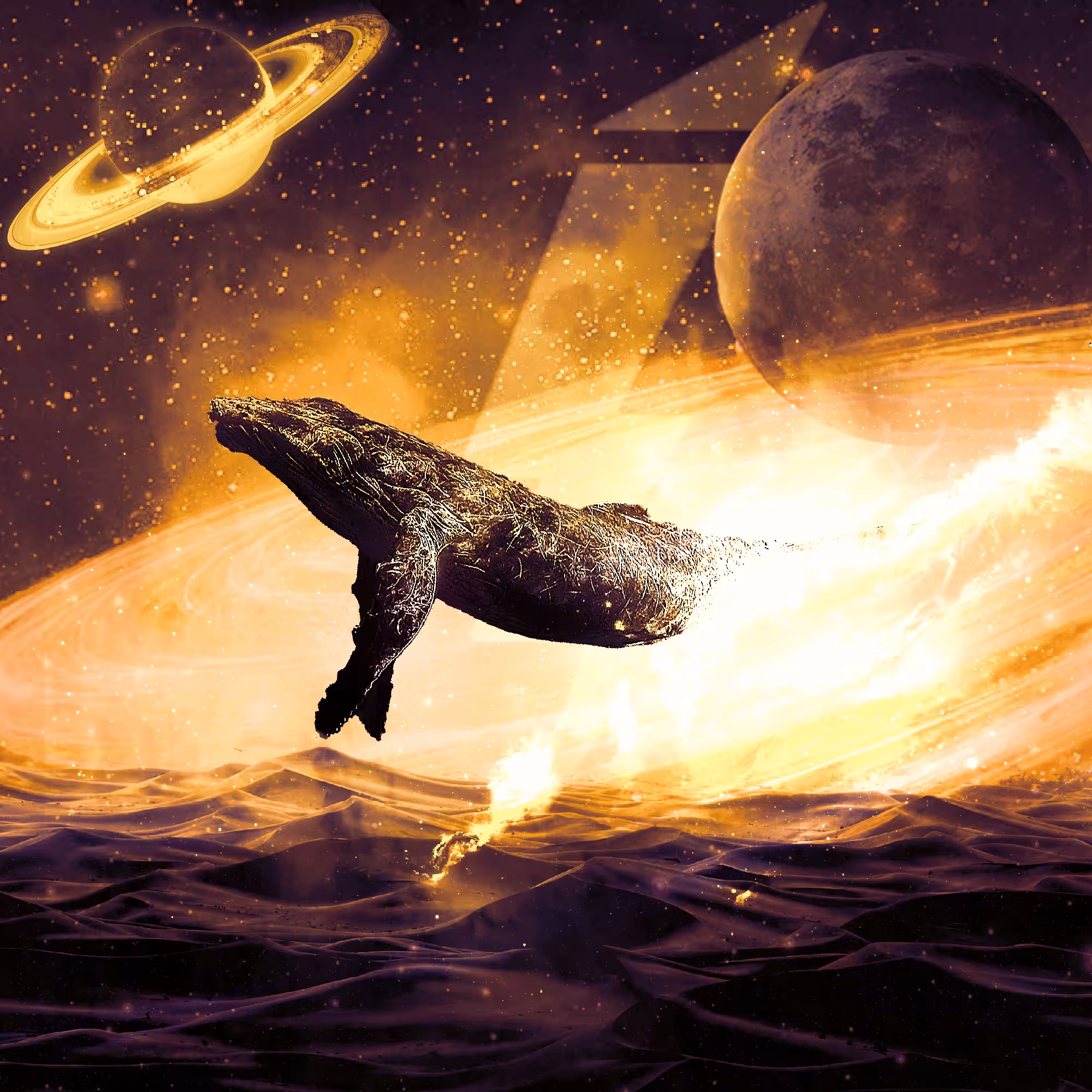 Golden Insta Whale