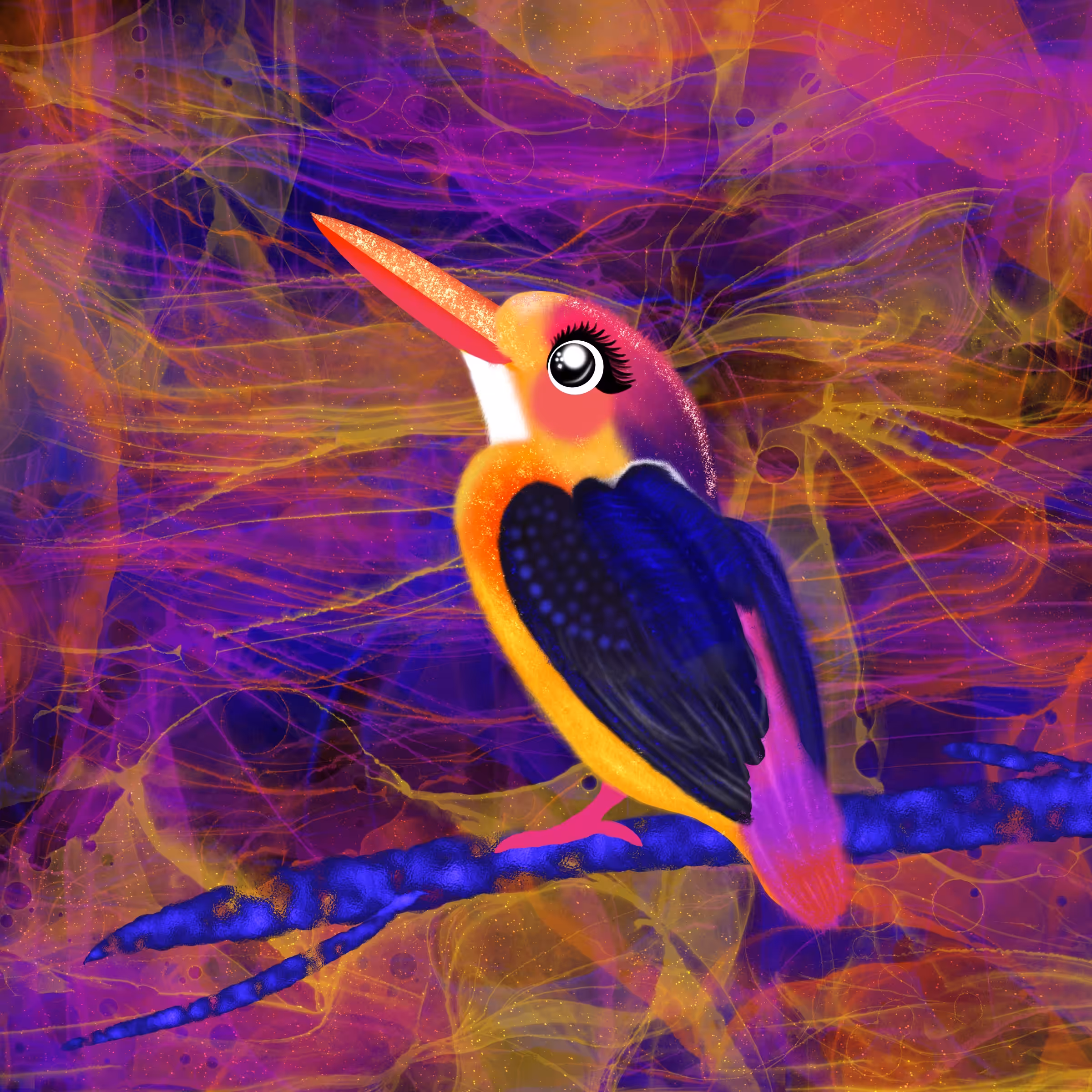 Oriental Dwarf Kingfisher Bird