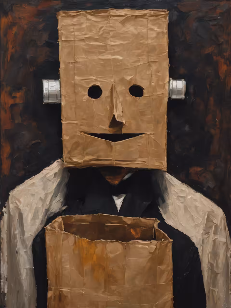 Empty paper bag