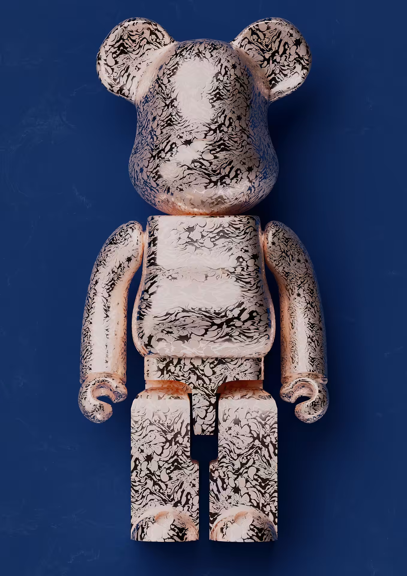 B sides collection - Copper XYZ Camo pattern Be@rbrick, full body edit.