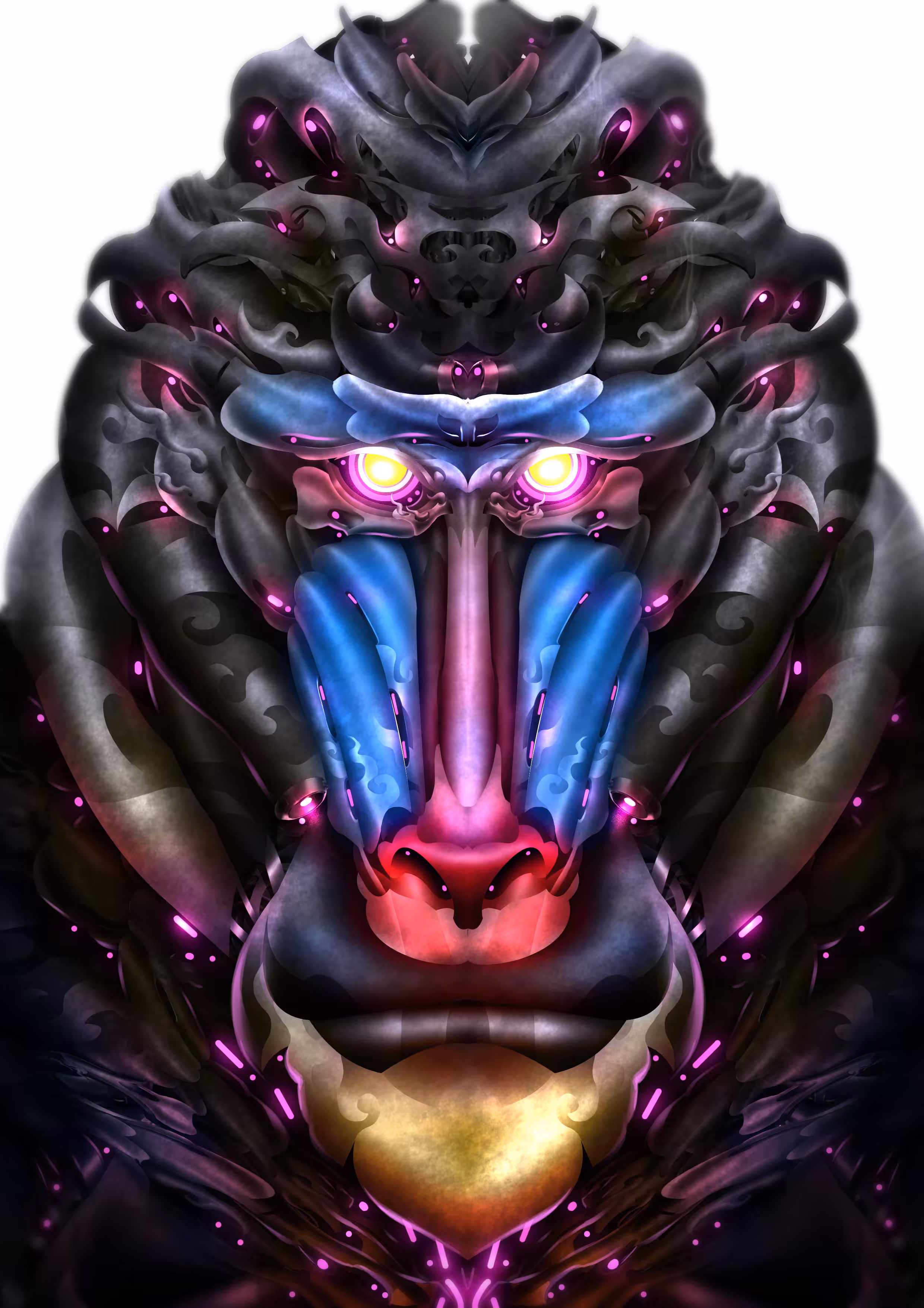 CYBORG MANDRILL BABOON #052