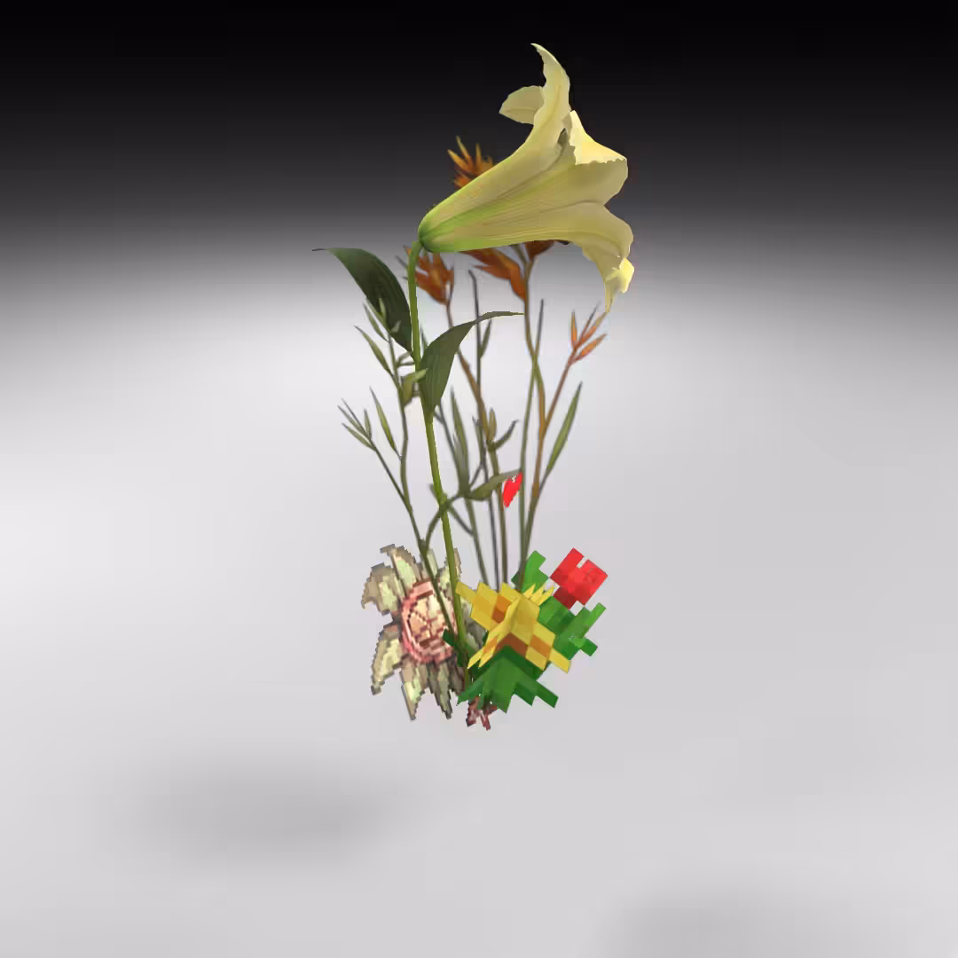 Hand-hacked Bouquet 16