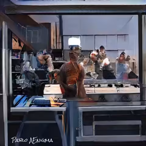 Food volcano