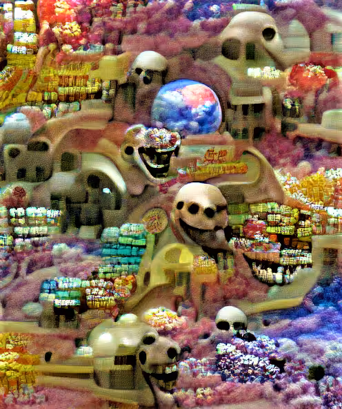 OBJKT4OBJKT 2* Happy Skulls at The HEN Metaverse