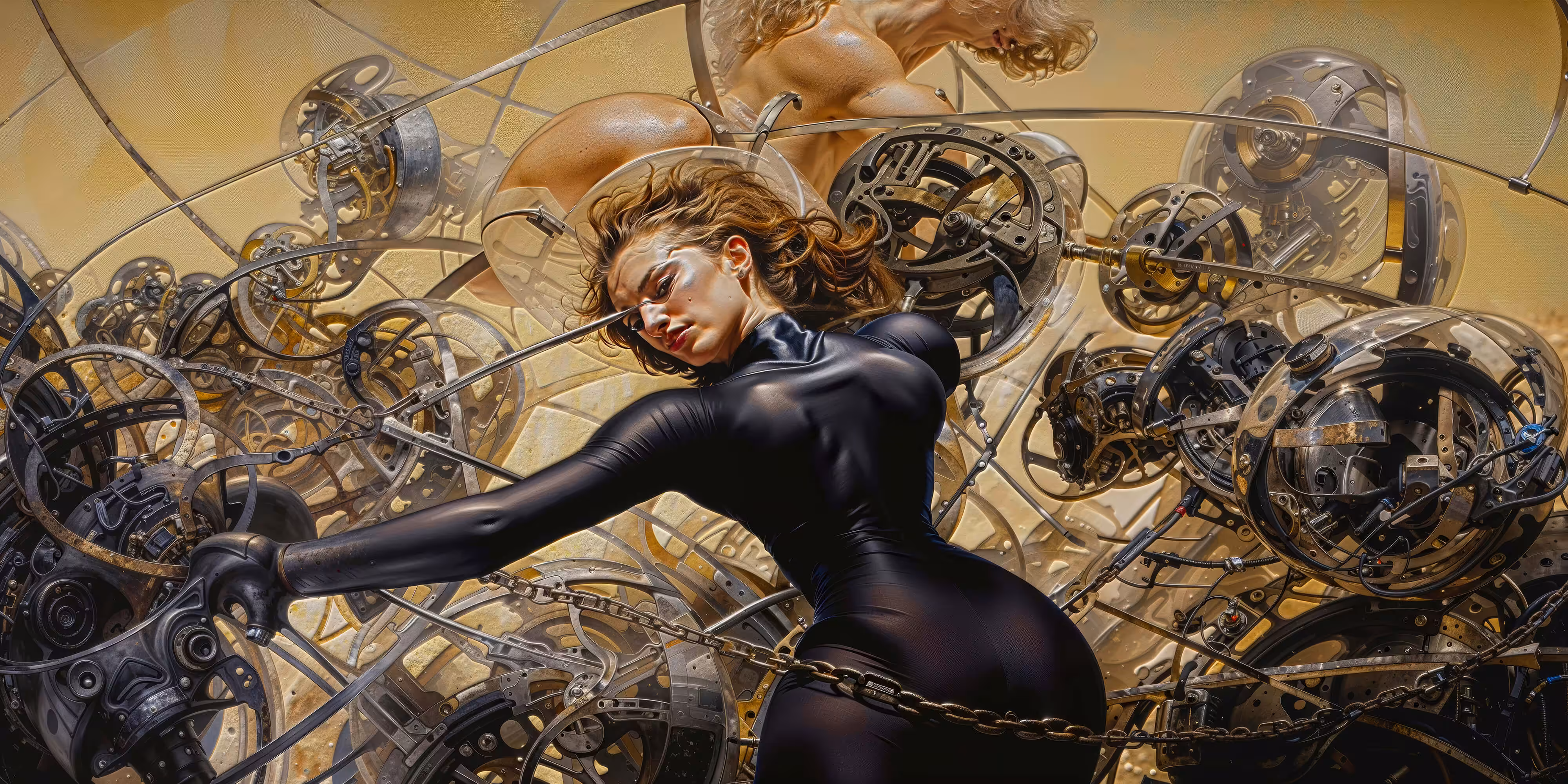 The Infinite Universe: Black Latex AI