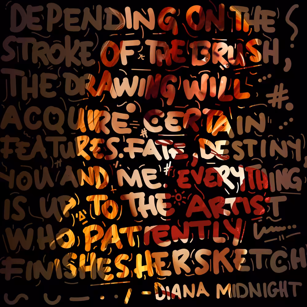 Typoface #3 Diana Midnight