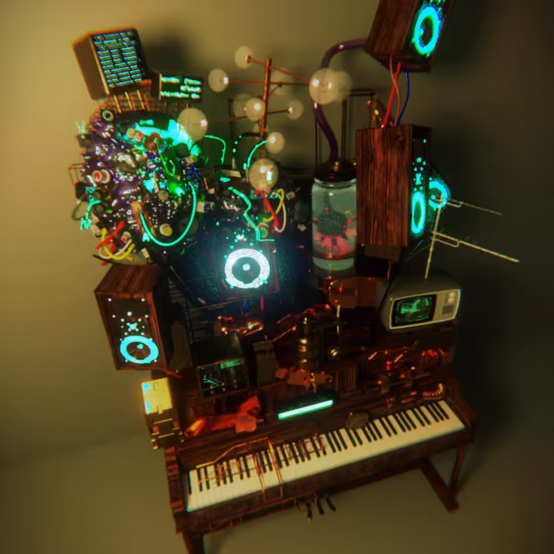 Prepared-Piano Neurogrinder 