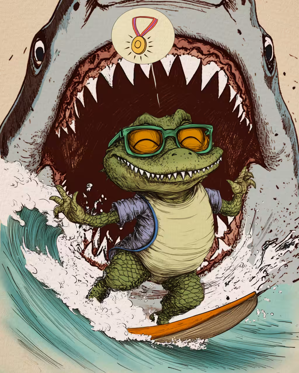S7 - The Surfing Crocodile